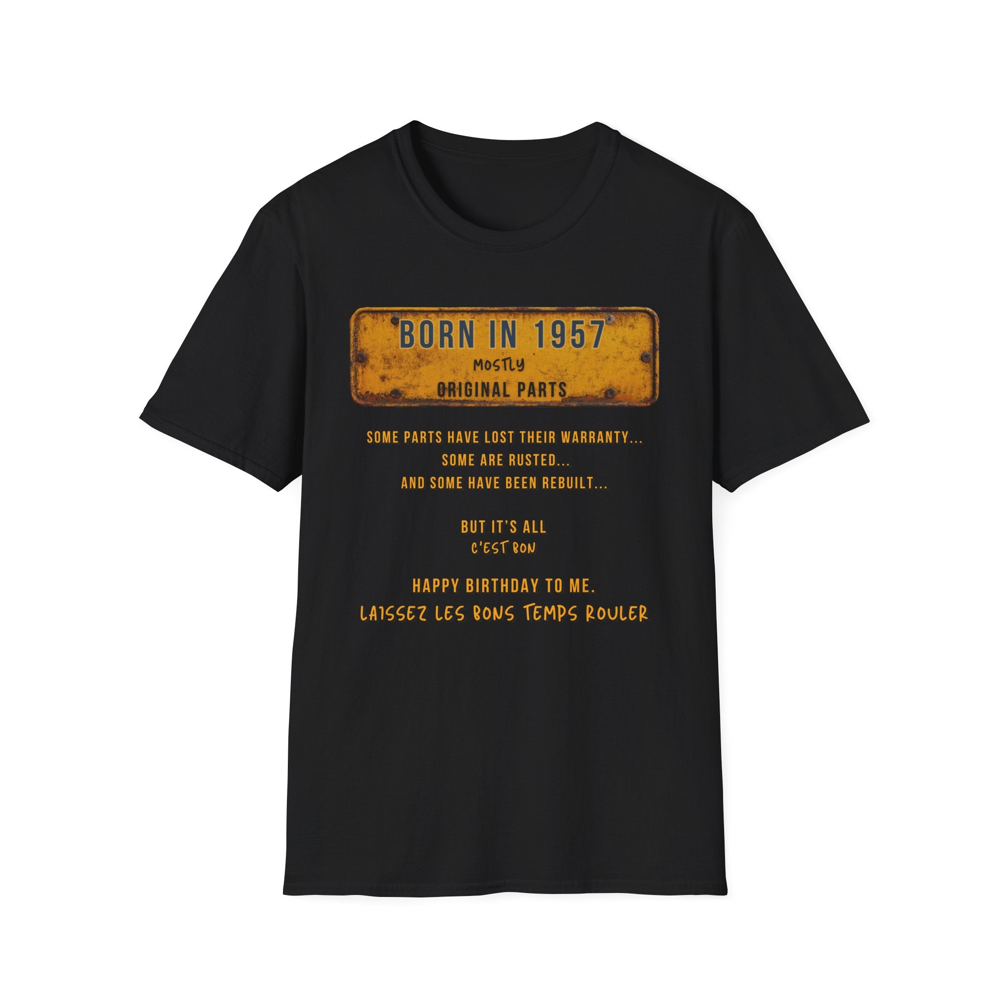 Mens Shirt Relaxed Tee  1957 B Day