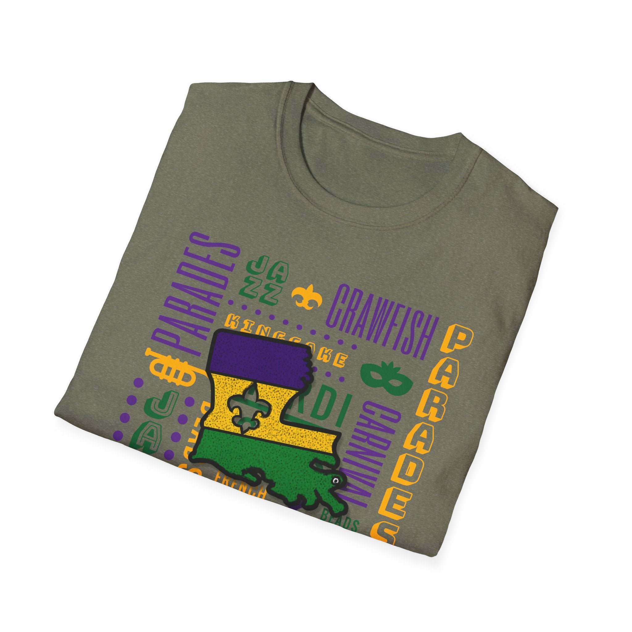 Relaxed Soft T Shirt - Men and Women - louisiana