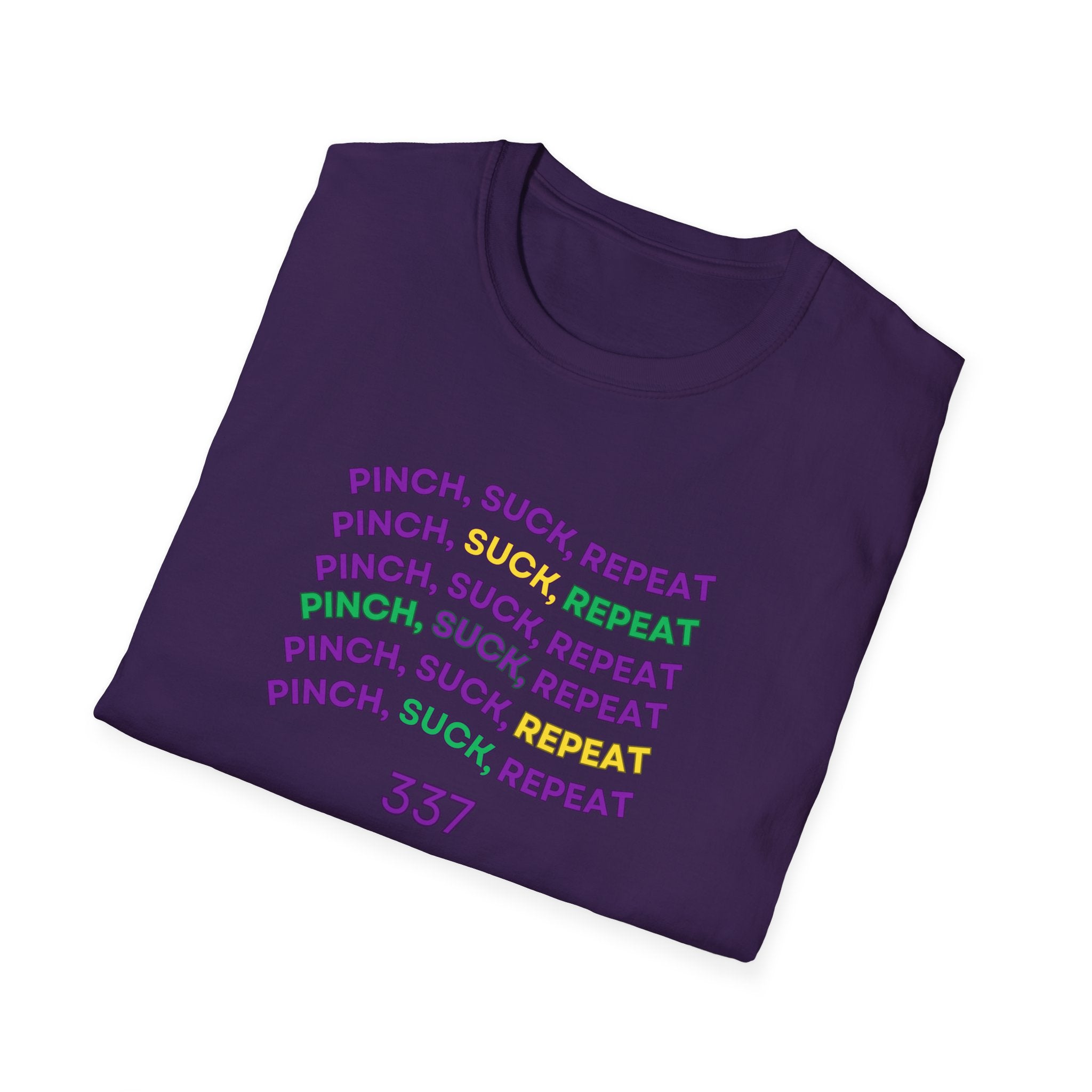 Soft Tee - (Men & Women) - "Mardi Gras"  '337'