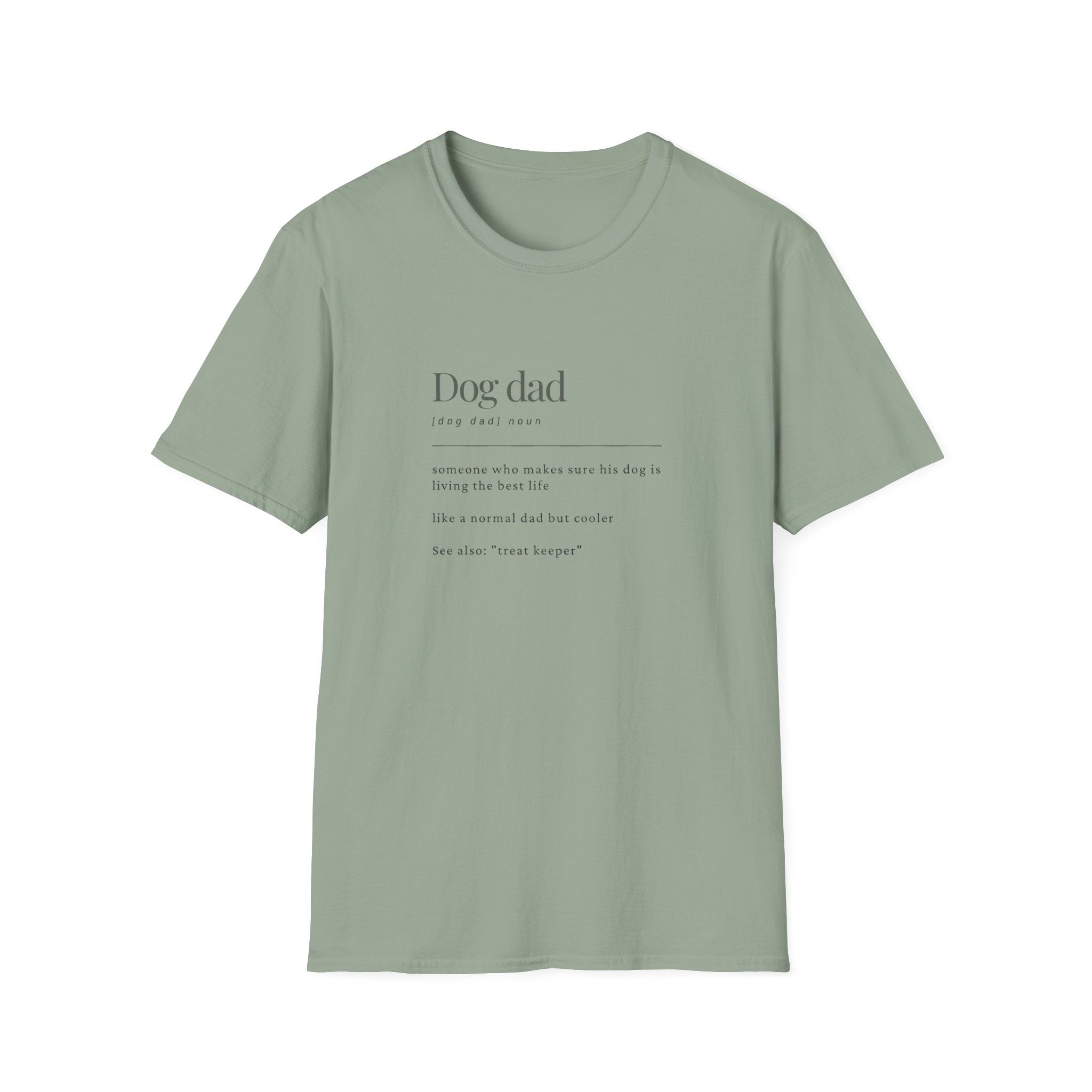 Soft Mens Tee- Dog Dad (Regular  relaxed Fit)