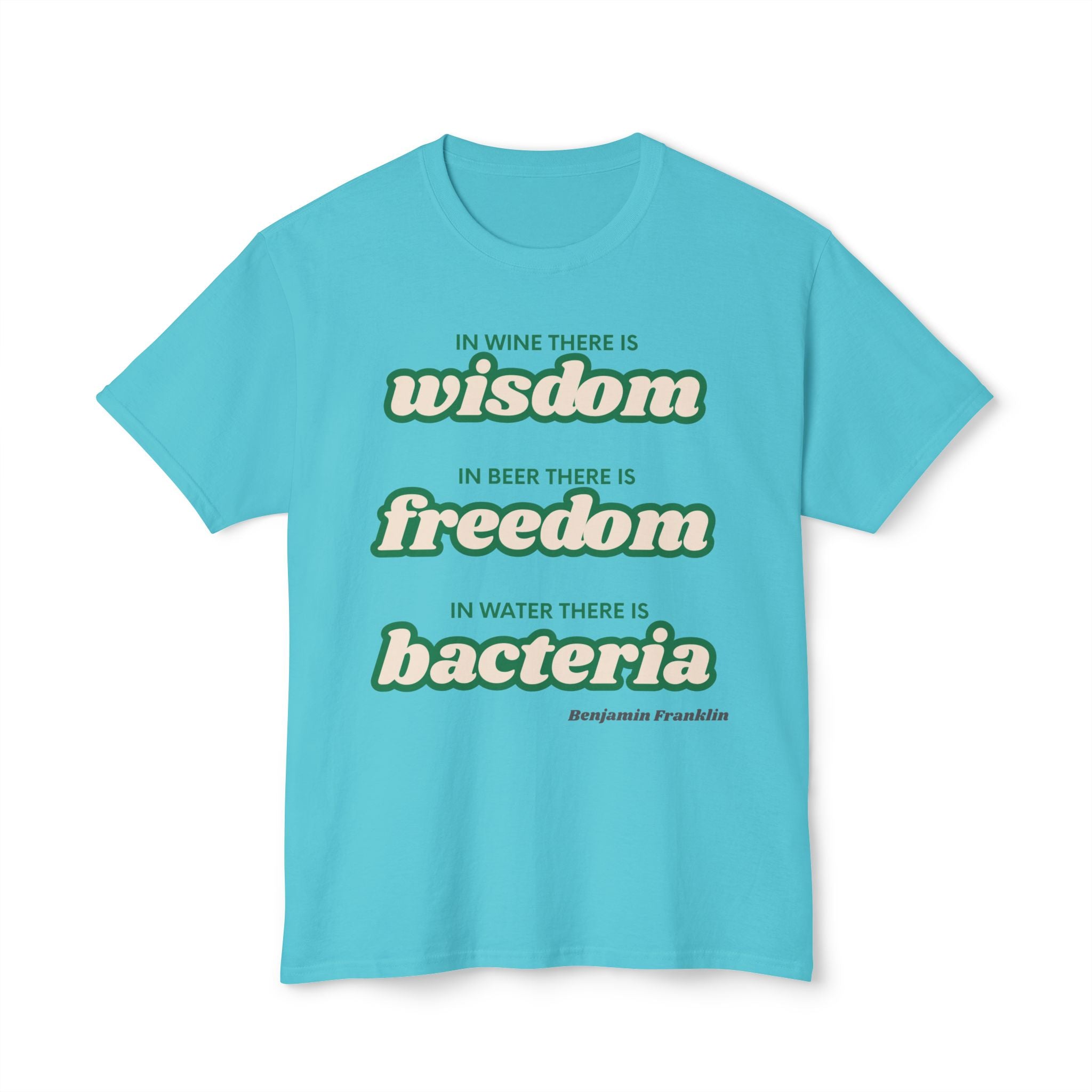Super Soft Men and Womens T shirt -  Wisdom freedom and bacteria - classic fit
