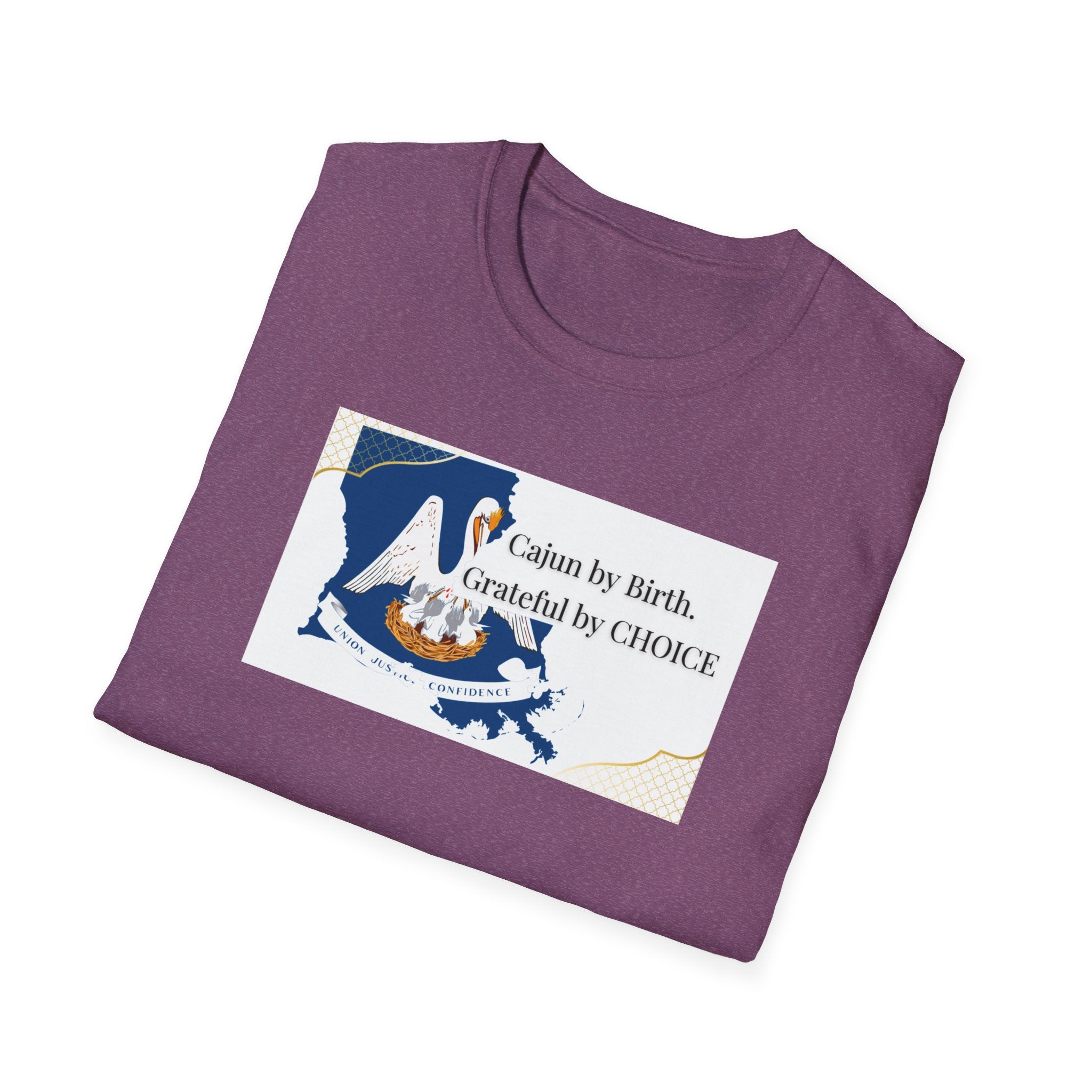 Soft Relaxed Tee Men and Women - Cajun By Birth Grateful by Choice