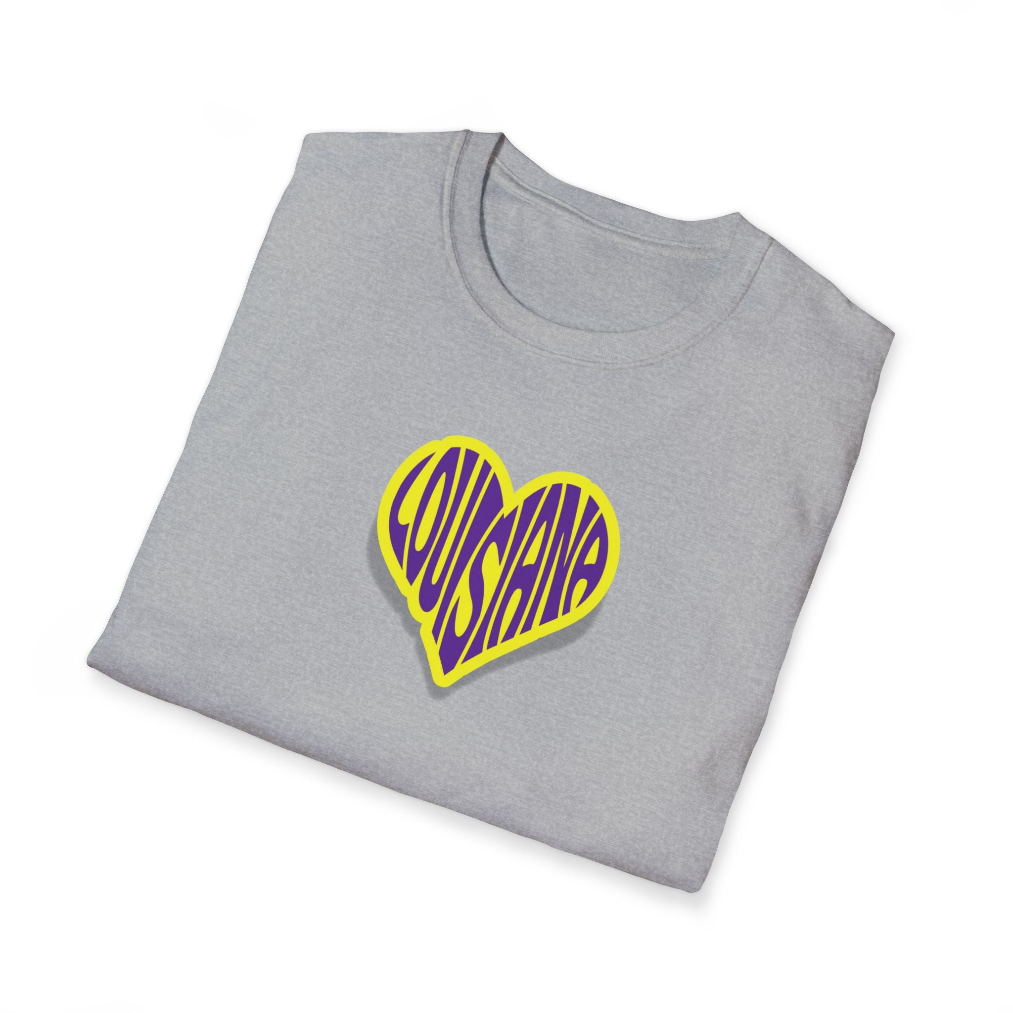 Relaxed Soft Woman's tee - Louisiana heart
