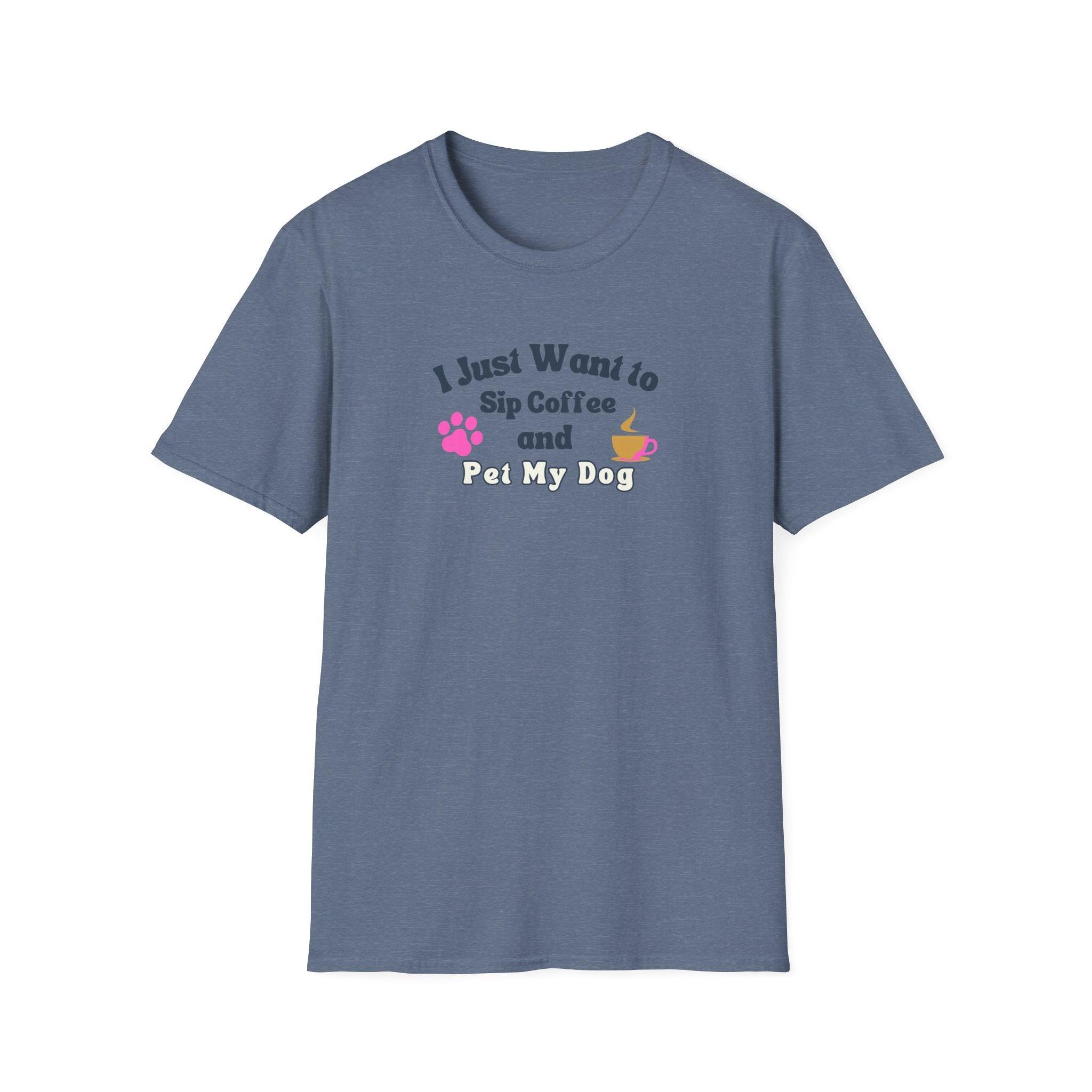 Women's Soft Relaxed Tee - Coffee and Dogs