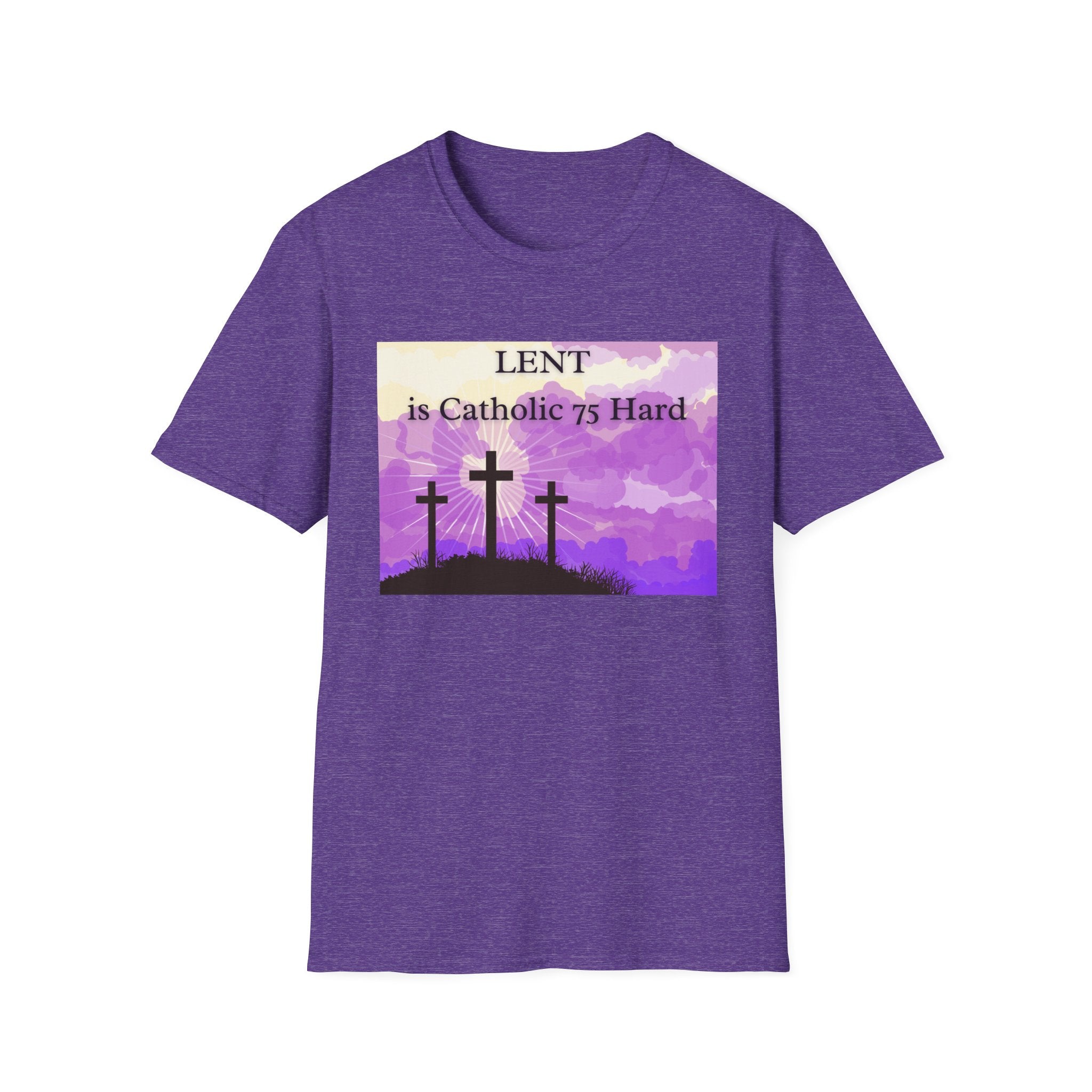 Relaxed Soft Tee Men & Women - Colorful Lent is Catholic 75 Hard