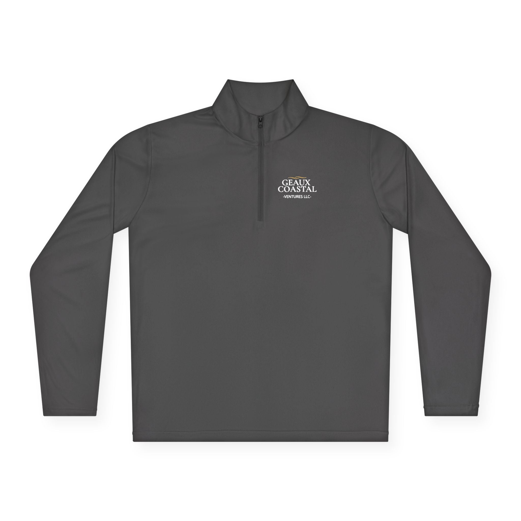 Fishing Quarter-Zip Pullover (Men & Women) -"Geaux Coastal" - Lightweight
