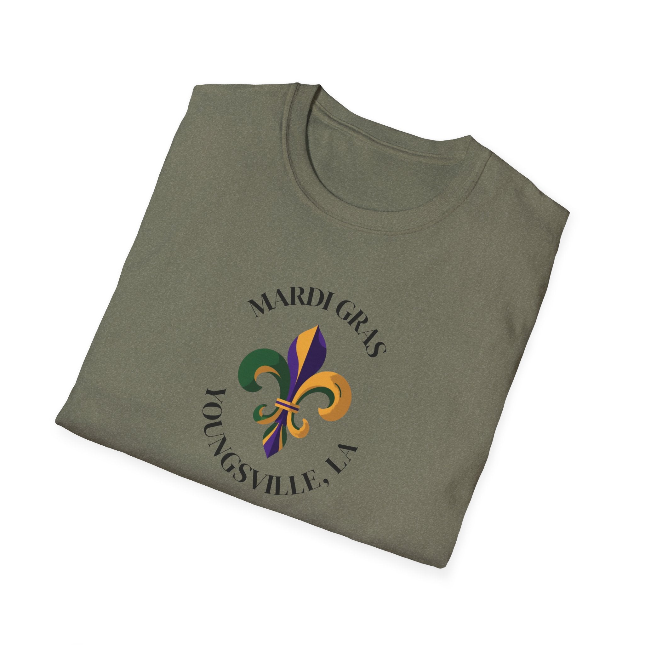 Relaxed Soft T Shirt-  Men and Woman Mardi Gras Youngsville La