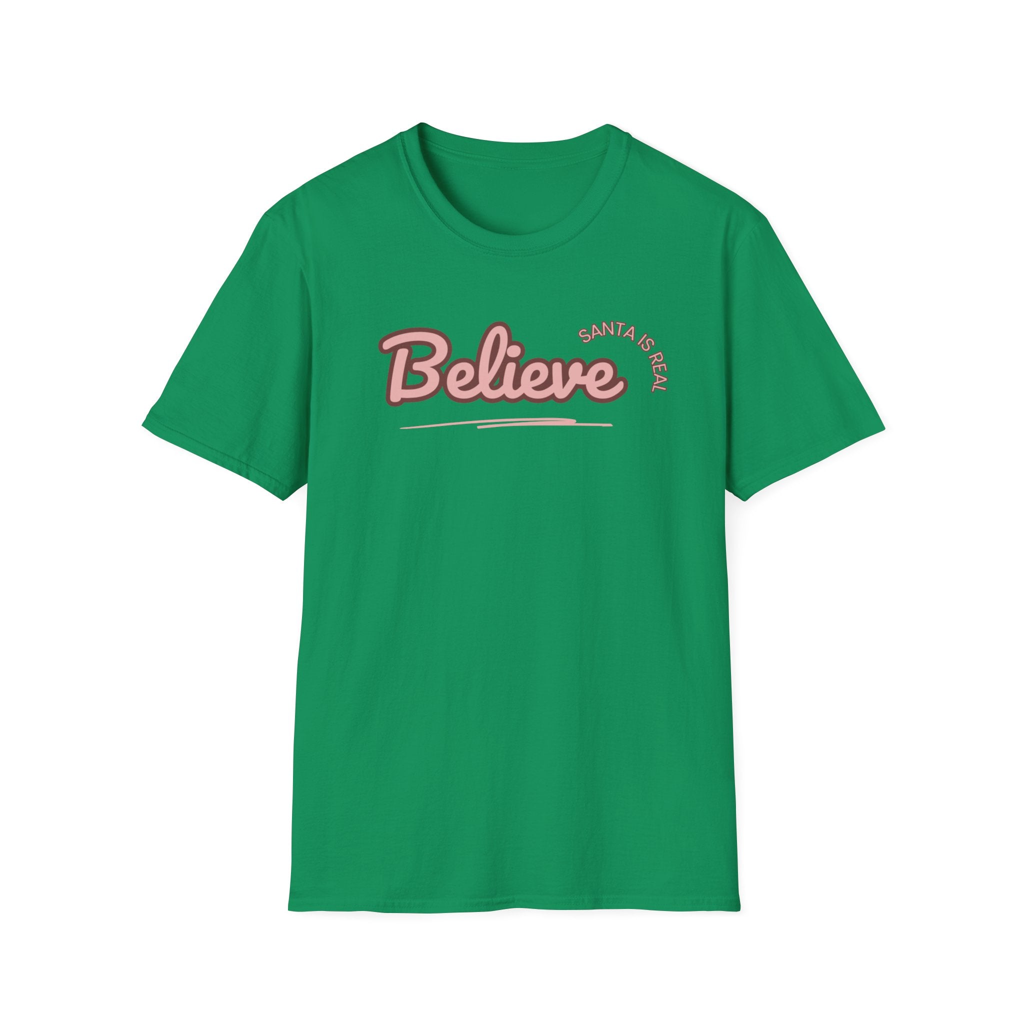 Ladies  Soft Tee - Relaxed Fit "Christmas "  "Believe"   "Santa"