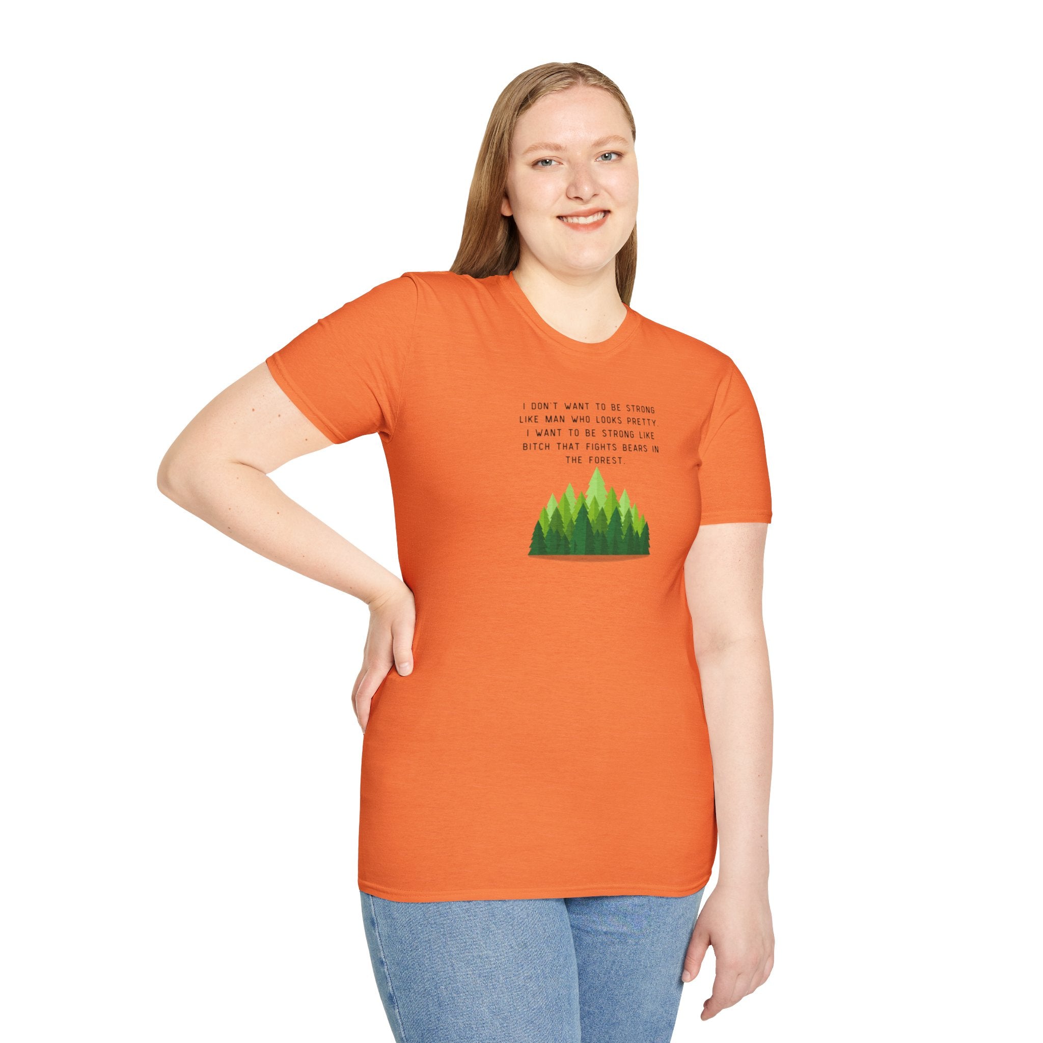Women's Soft Relaxed Tee - Strong Women - bear