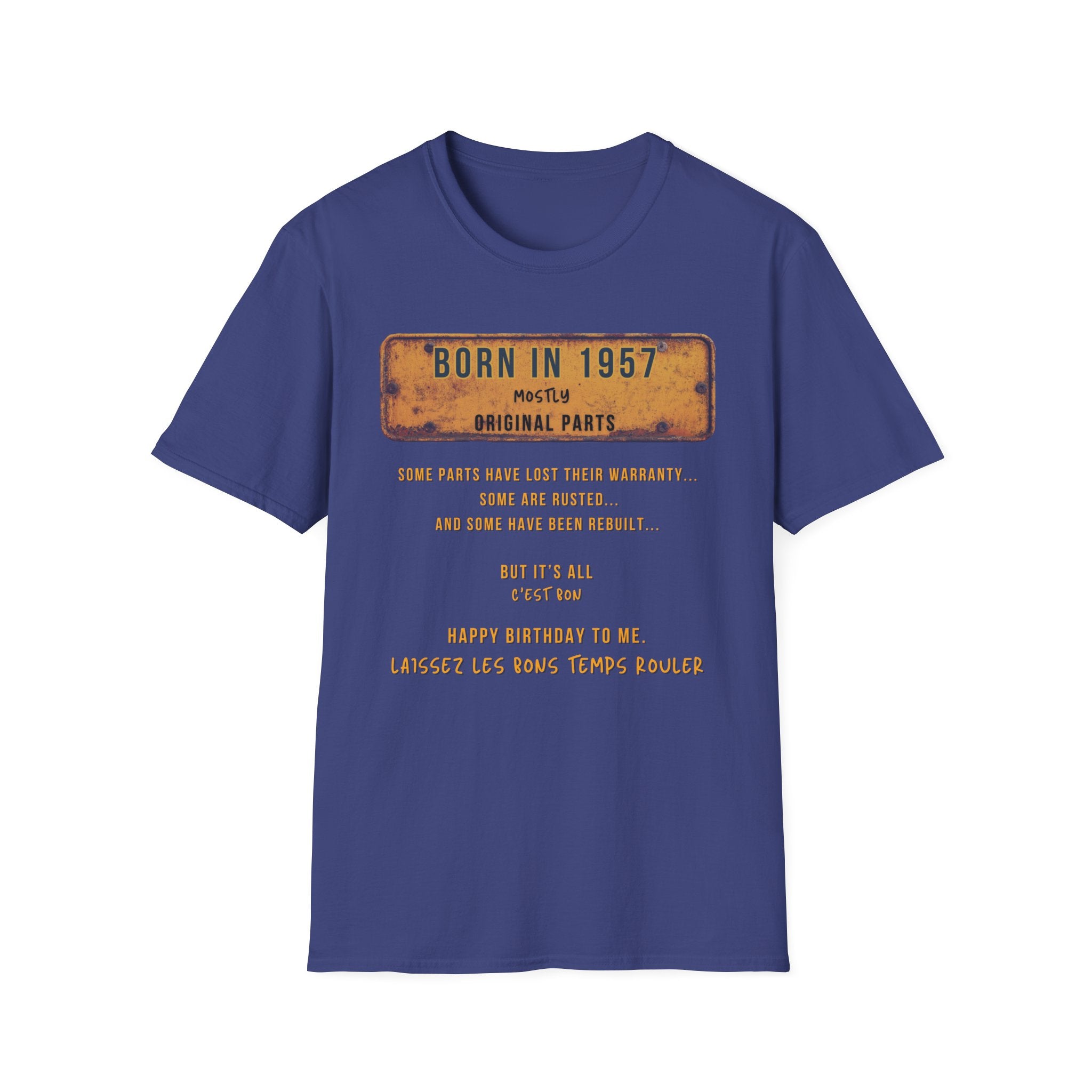 Mens Shirt Relaxed Tee  1957 B Day