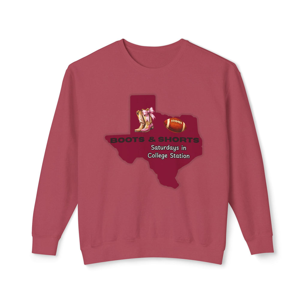 Women's Lightweight Crewneck Sweatshirt - Texas Aggies - Boots - Football
