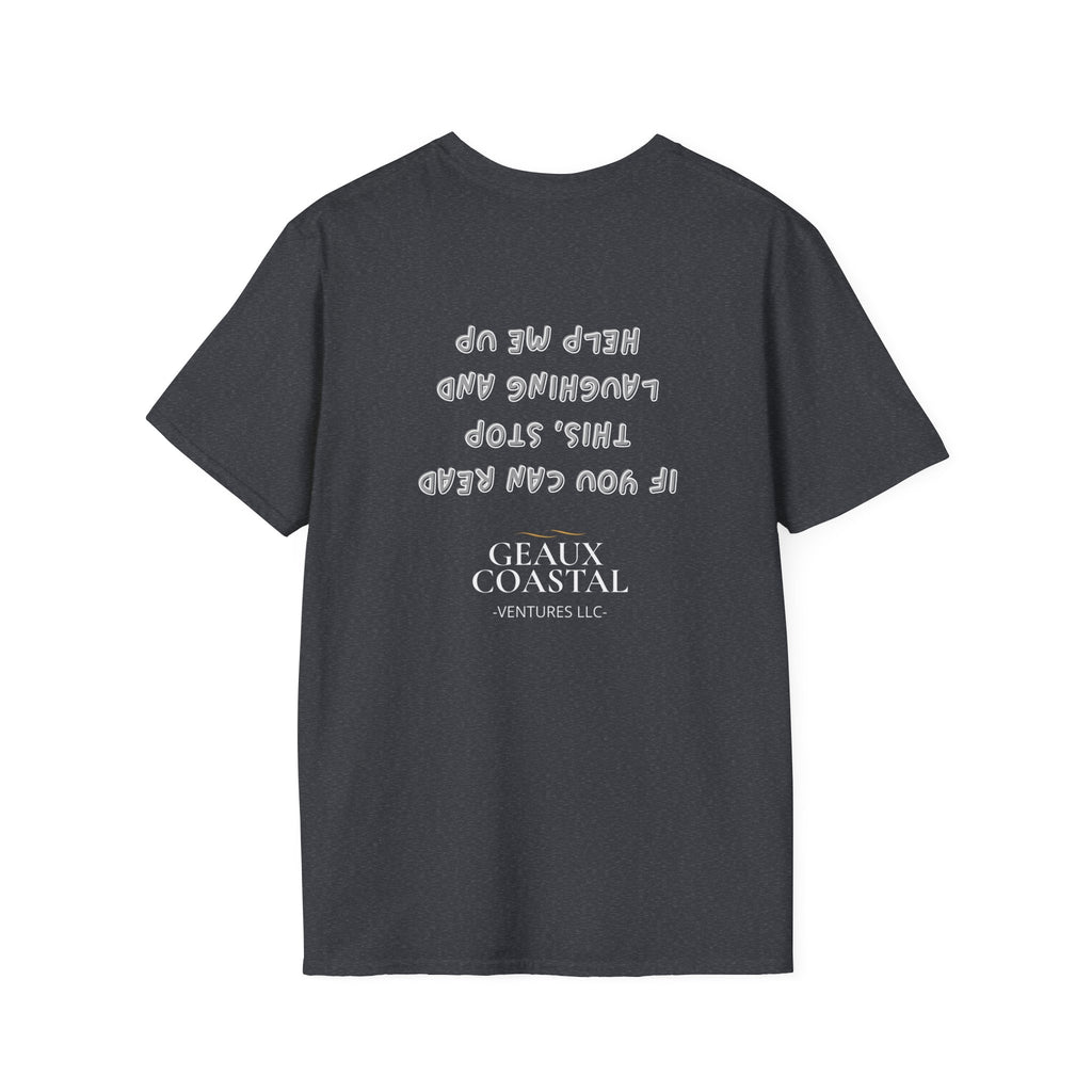 Men and Women ( Soft ) t Shirt - Here Fishy Fishy with Funny BACK - Regular Fit