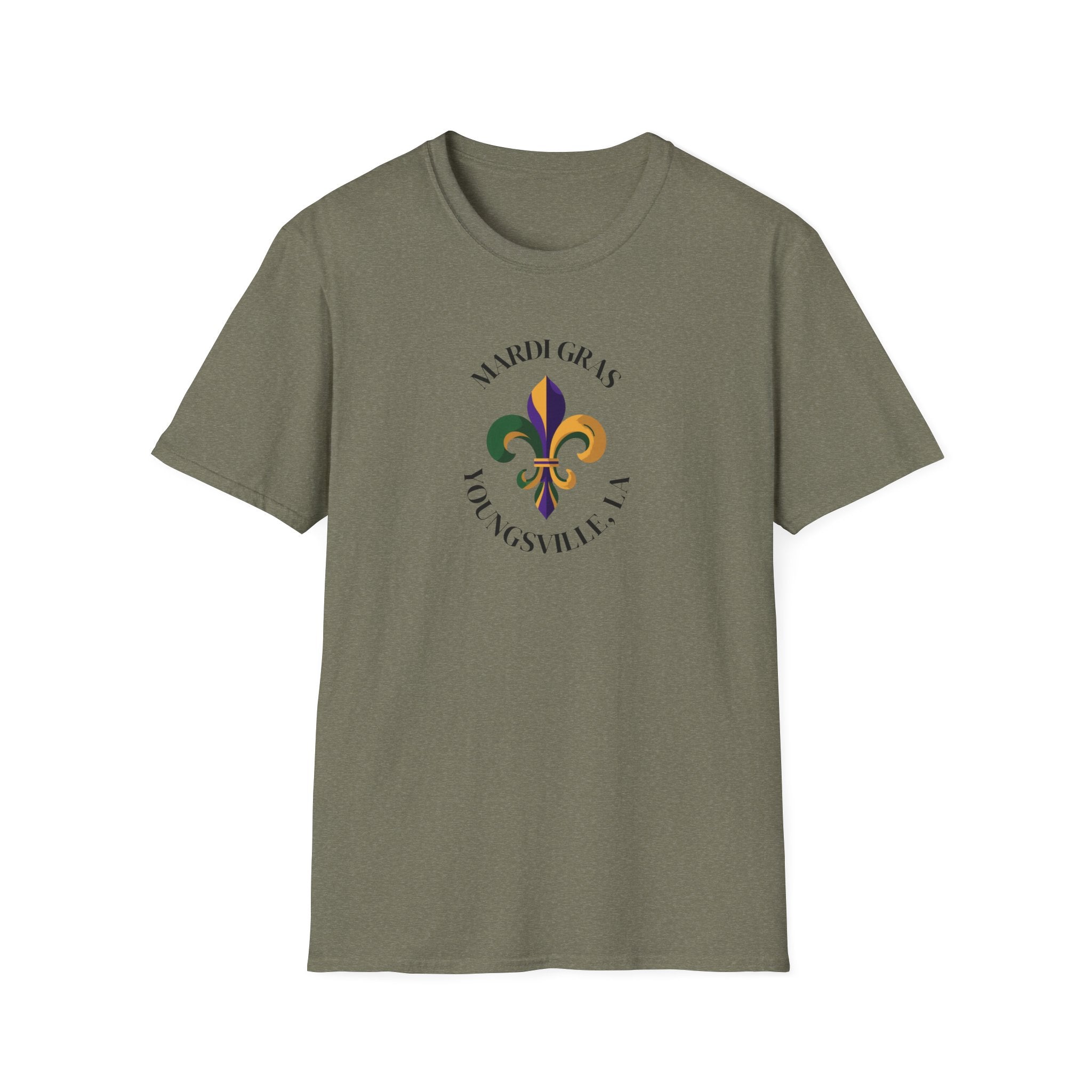 Relaxed Soft T Shirt-  Men and Woman Mardi Gras Youngsville La