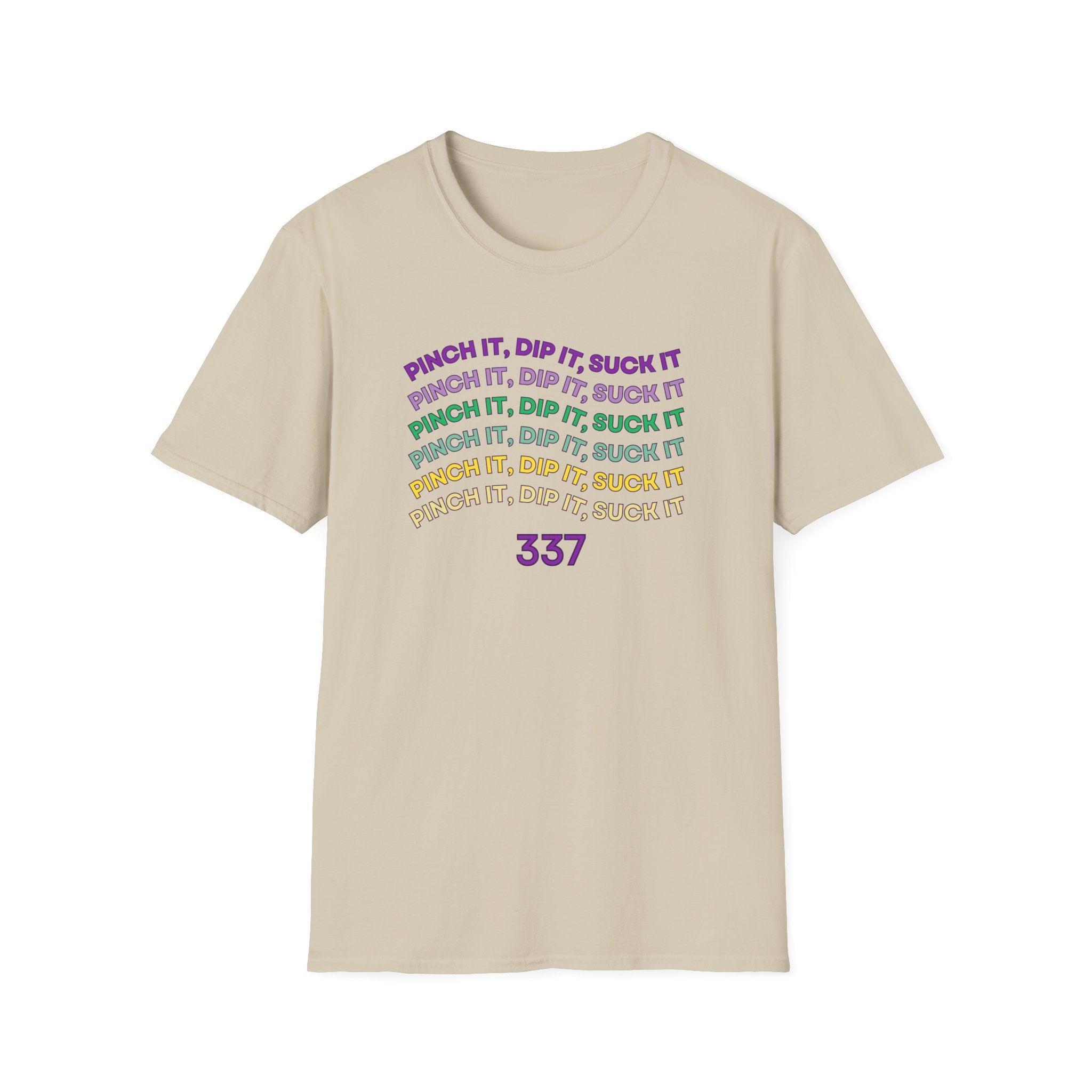 Flexible Soft Tee - (Men & Women) "337" " Mardi Gras"