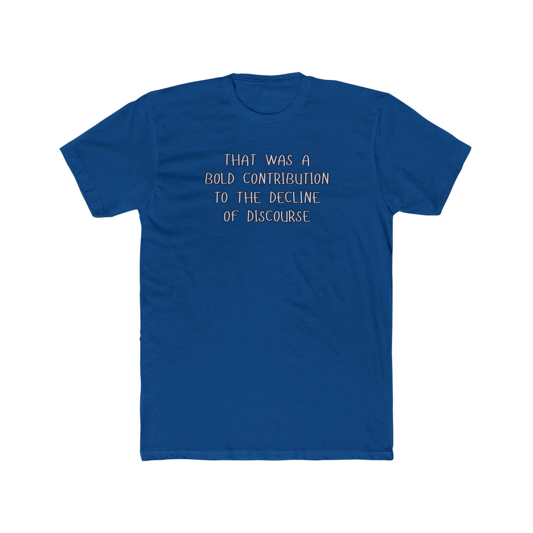 Relaxed Men's Tee - "Bold Contribution"