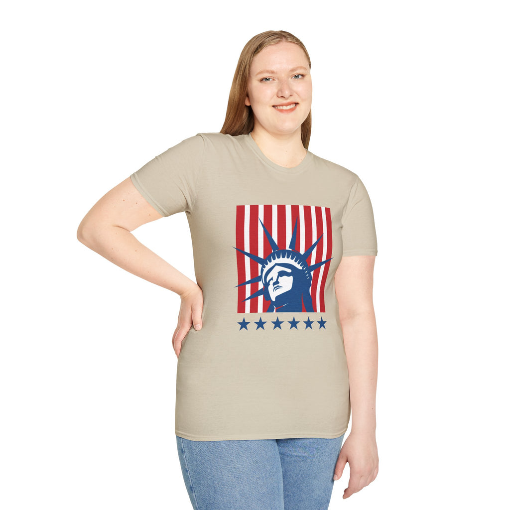Relaxed Tee for Men & Women- Statue of Liberty