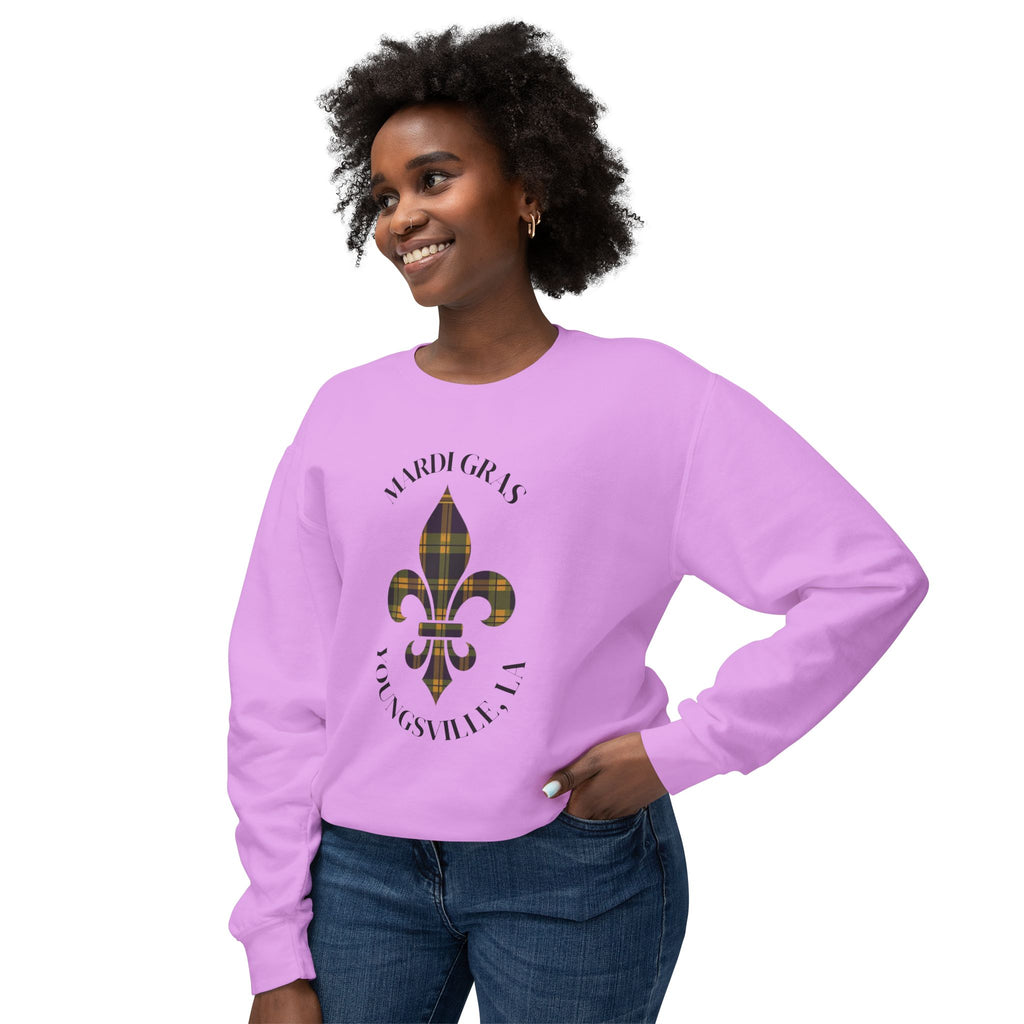 Lightweight Soft Long Sleeve - Mardi Gras Plaid Men & Women