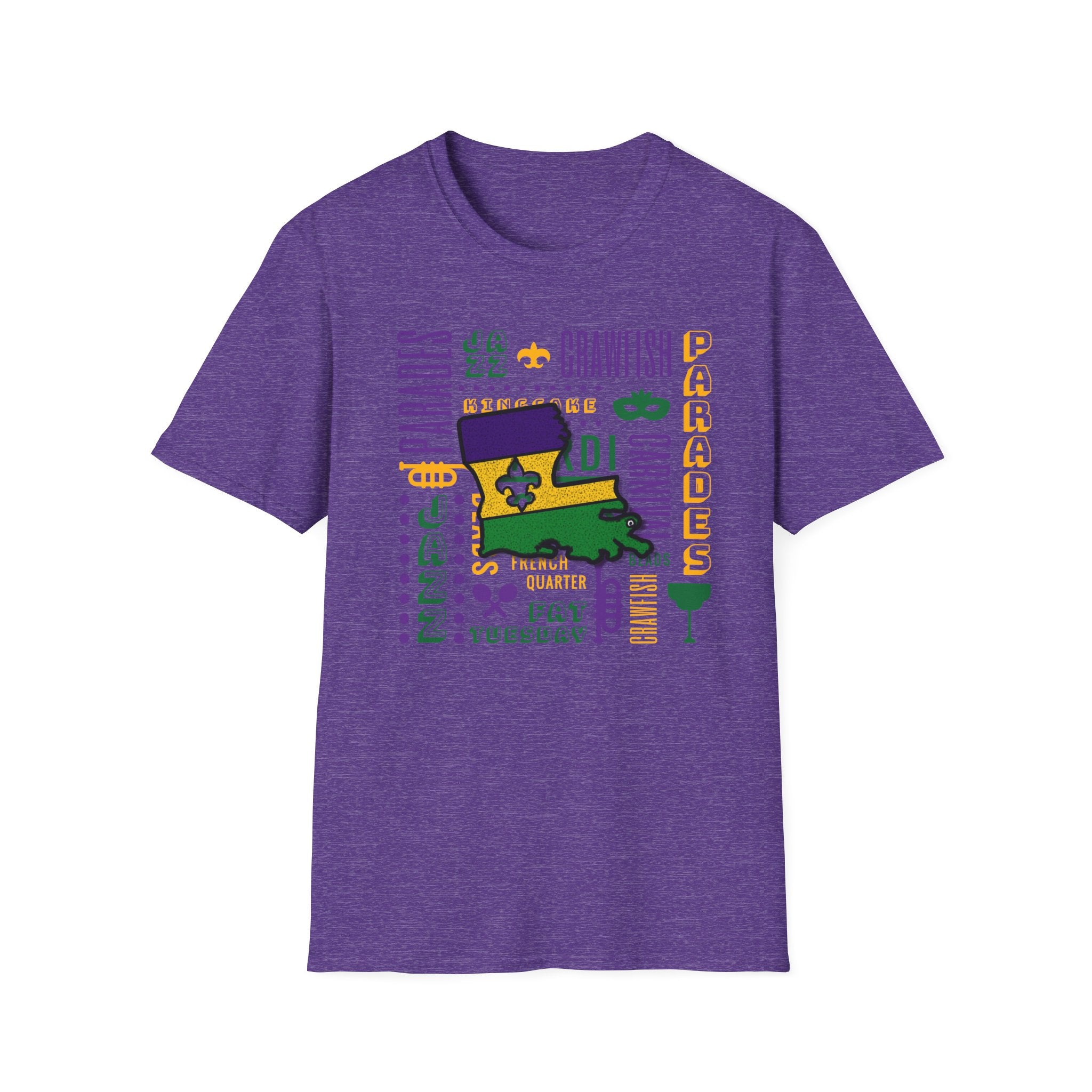 Relaxed Soft T Shirt - Men and Women - louisiana