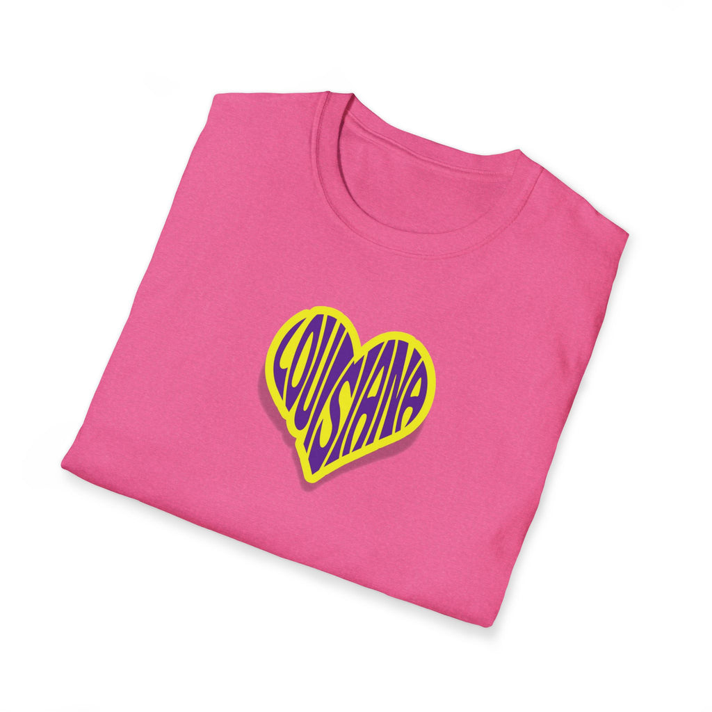Relaxed Soft Woman's tee - Louisiana heart