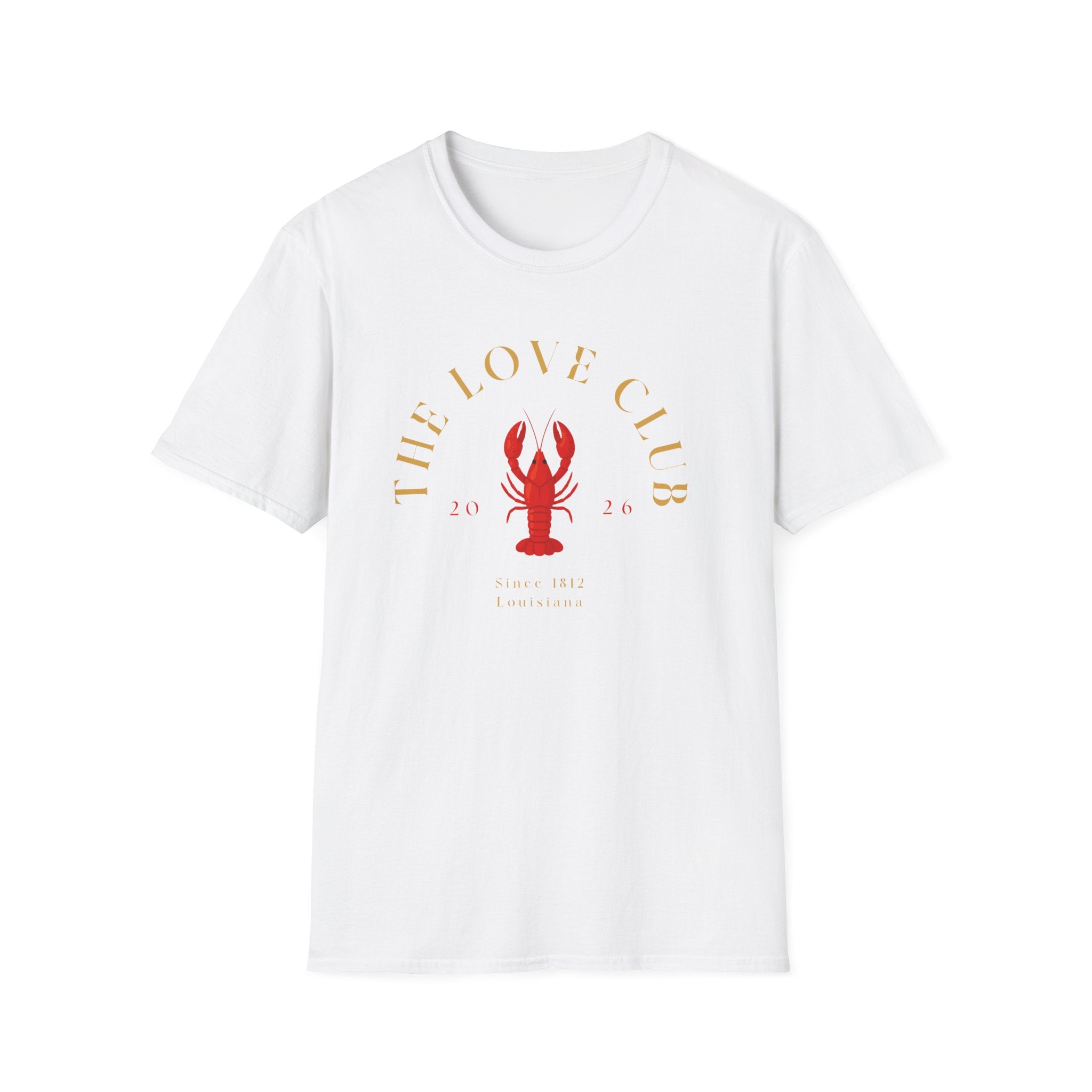 Relaxed Tee - The Love Club in Gold Fancy- Crawfish (Gold) Men & Women