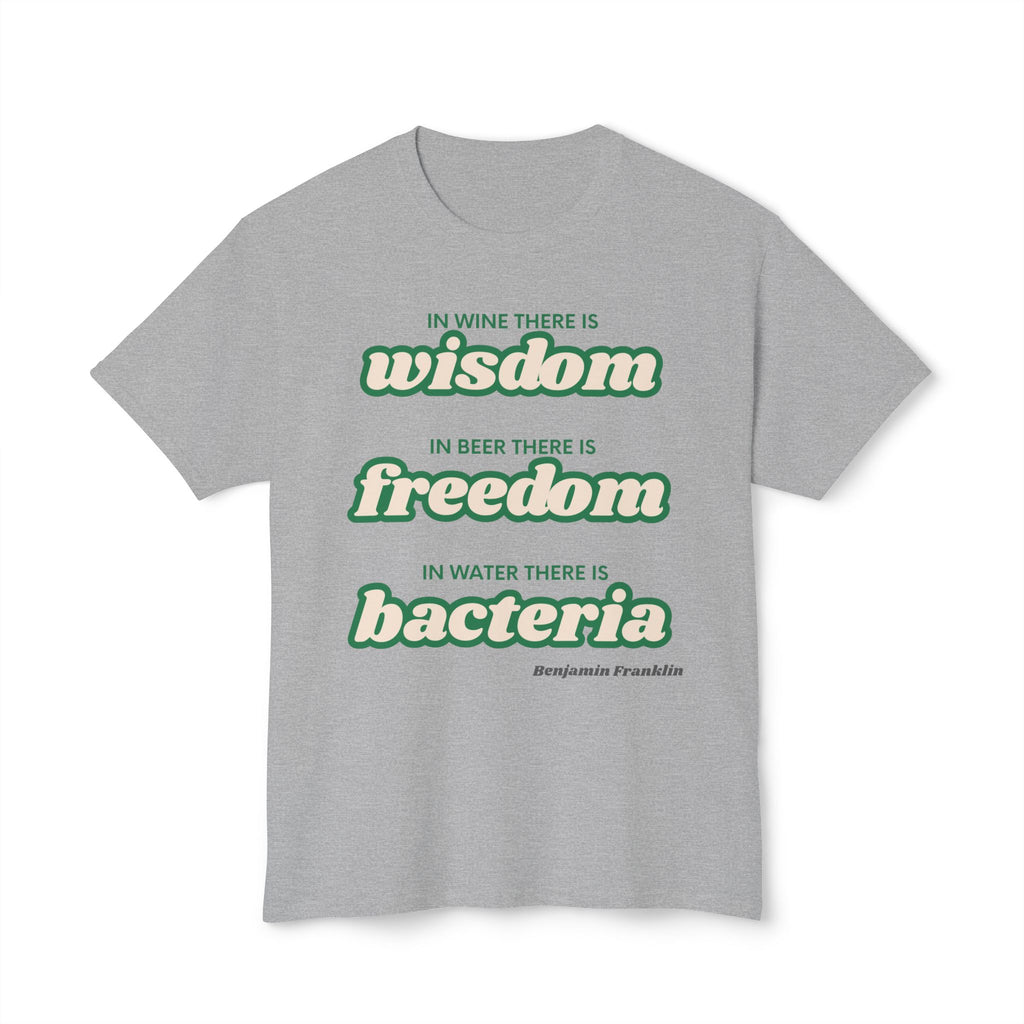 Super Soft Men and Womens T shirt -  Wisdom freedom and bacteria - classic fit
