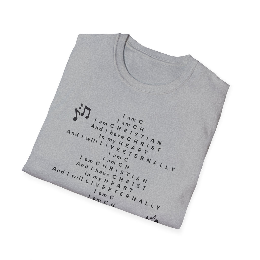 Men & Woman Softstyle T-Shirt - "C-h-r-i-s-t-i-a-n" "Song"