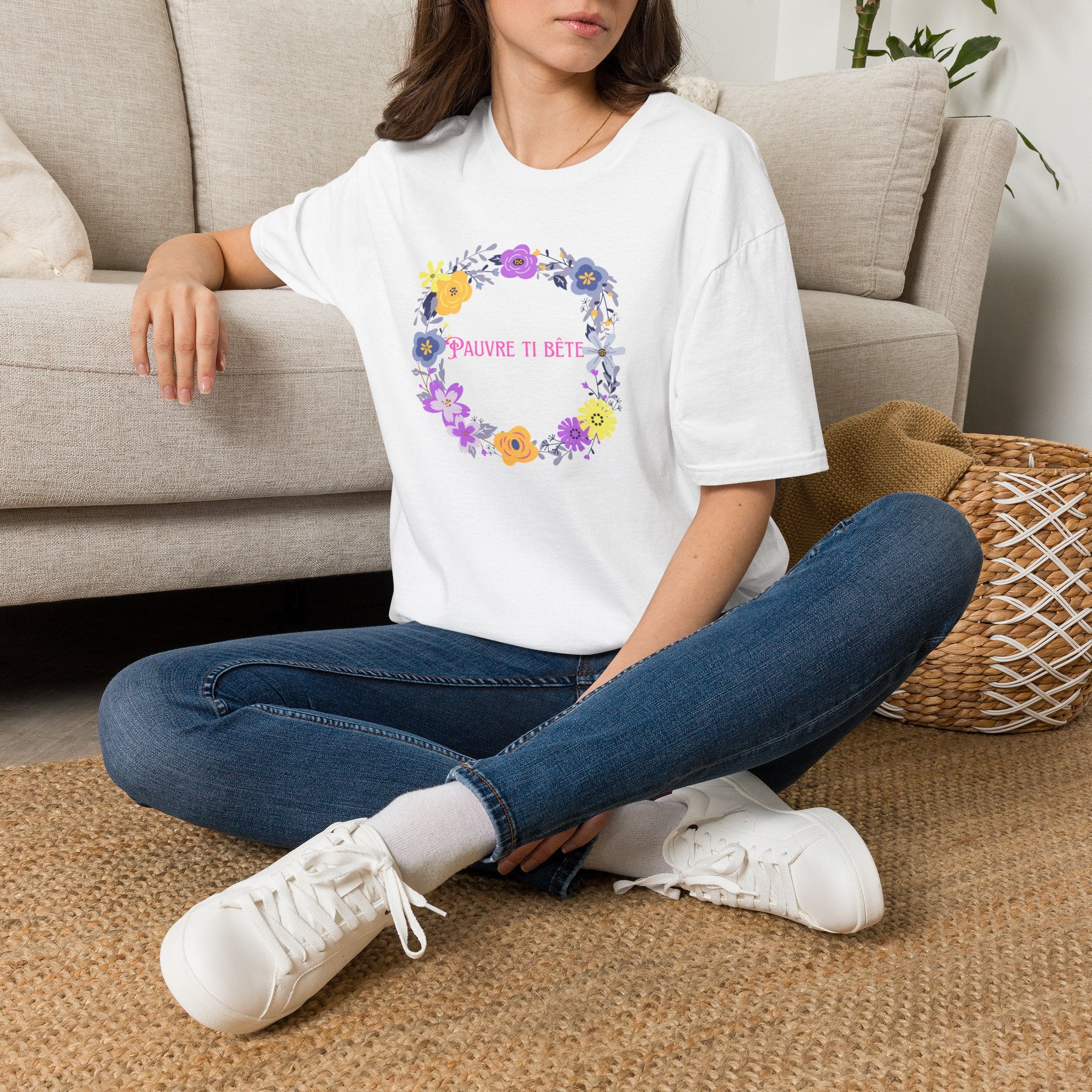 Ladies More Relaxed Soft T Shirt - Pauvre ti bête