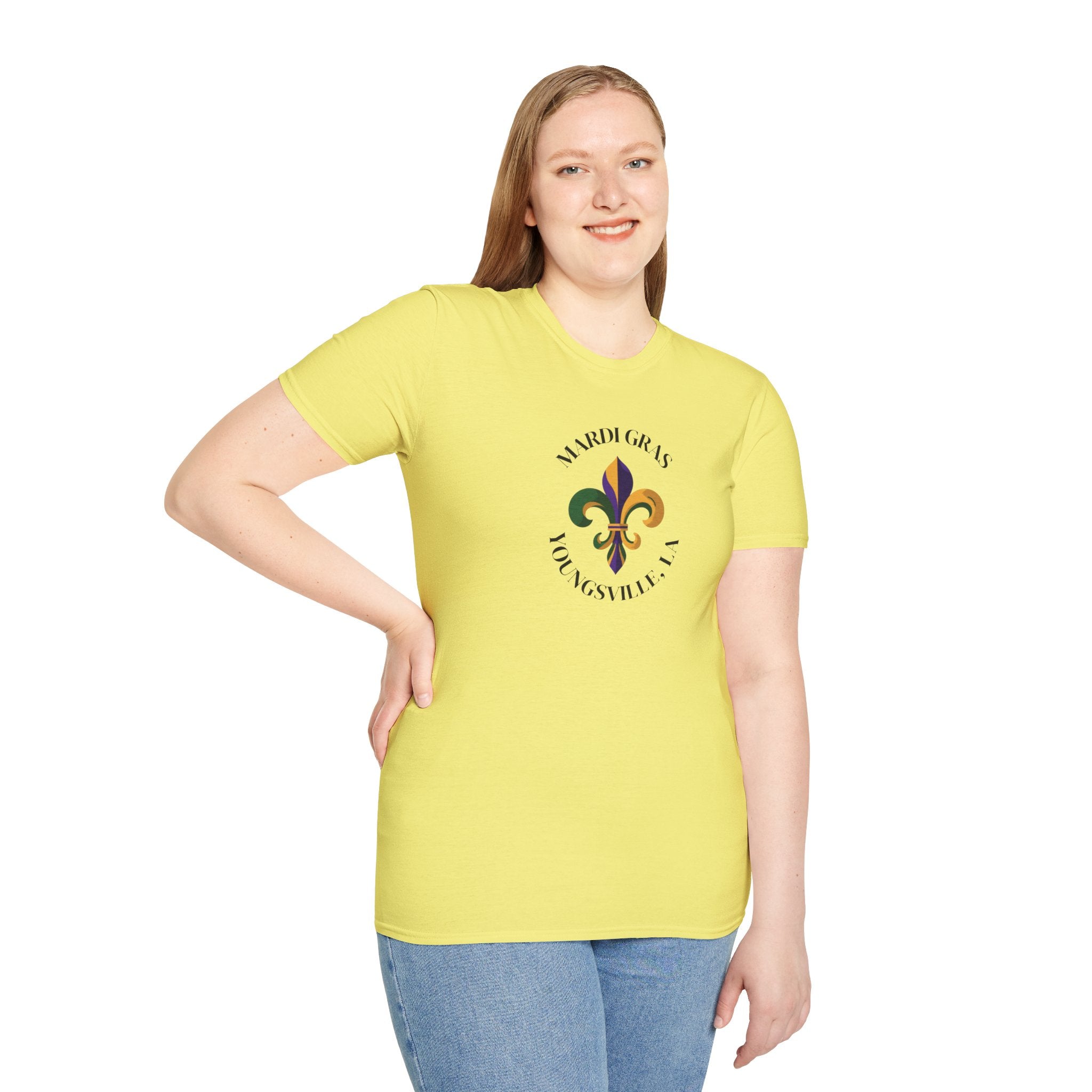Relaxed Soft T Shirt-  Men and Woman Mardi Gras Youngsville La