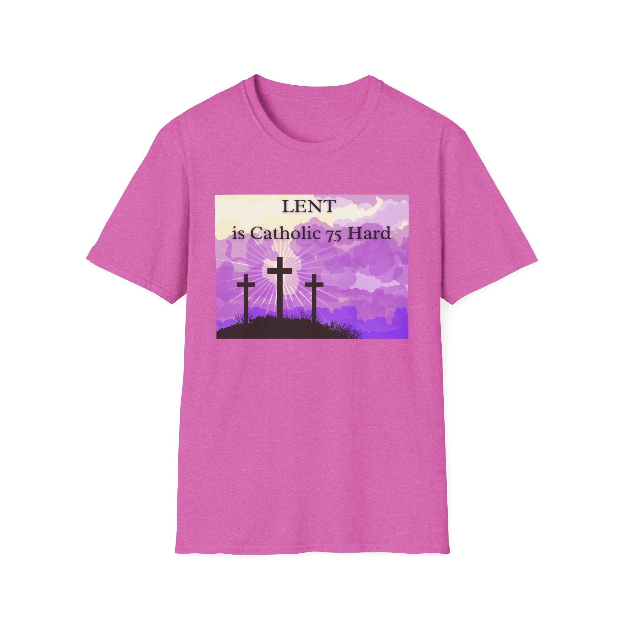 Relaxed Soft Tee Men & Women - Colorful Lent is Catholic 75 Hard