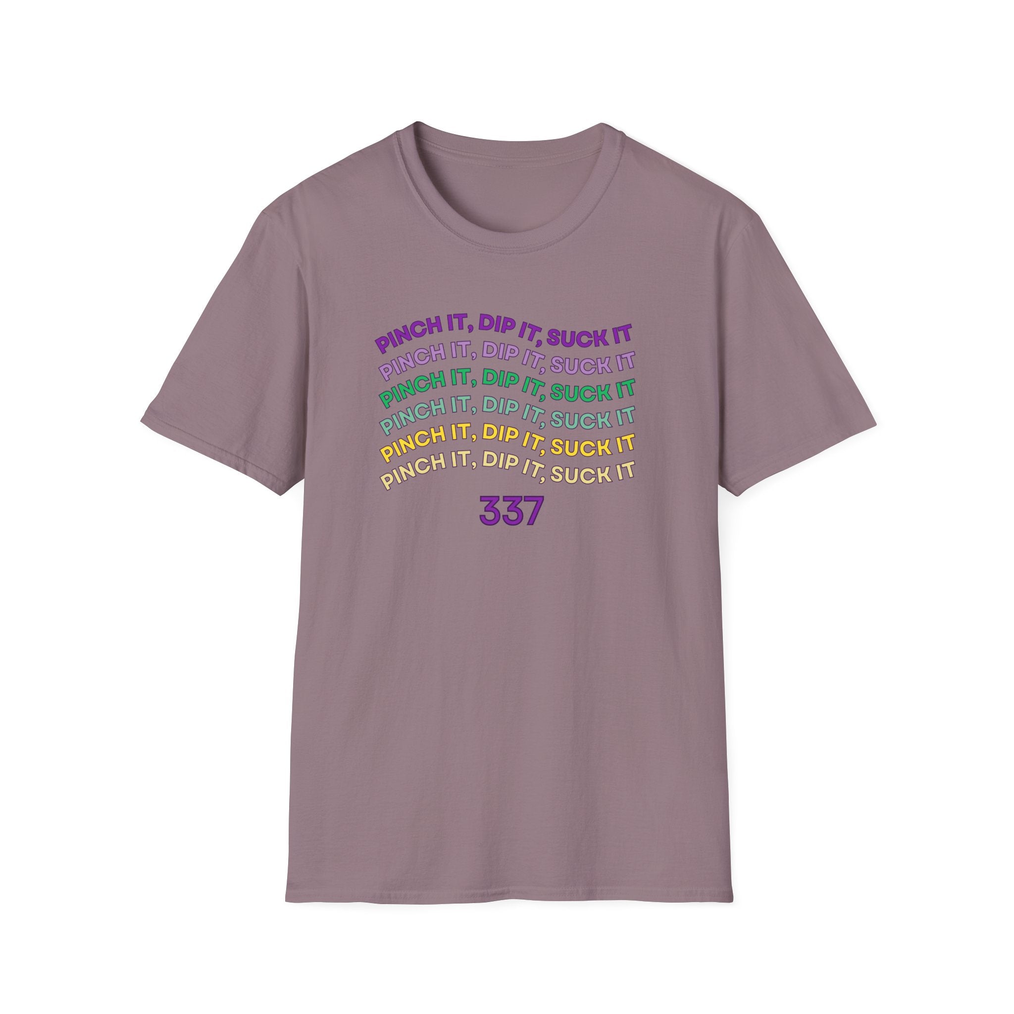 Flexible Soft Tee - (Men & Women) "337" " Mardi Gras"