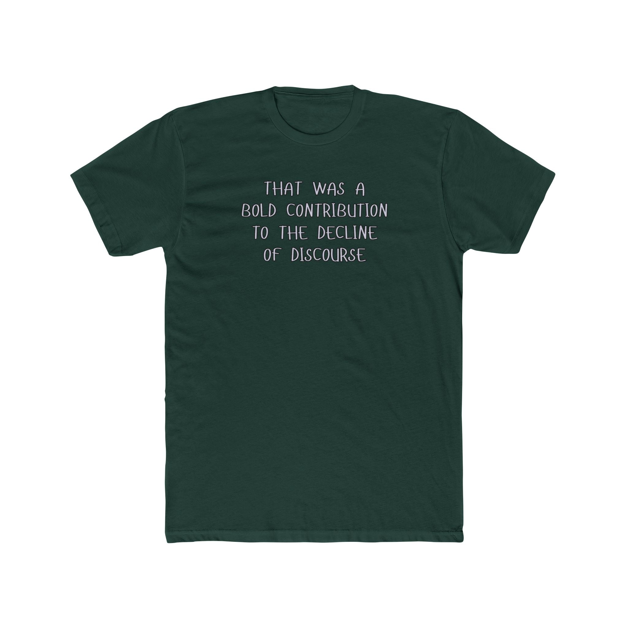 Relaxed Men's Tee - "Bold Contribution"