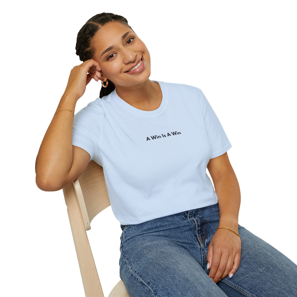 Men & Women Soft Relaxed Tee - a win is a win