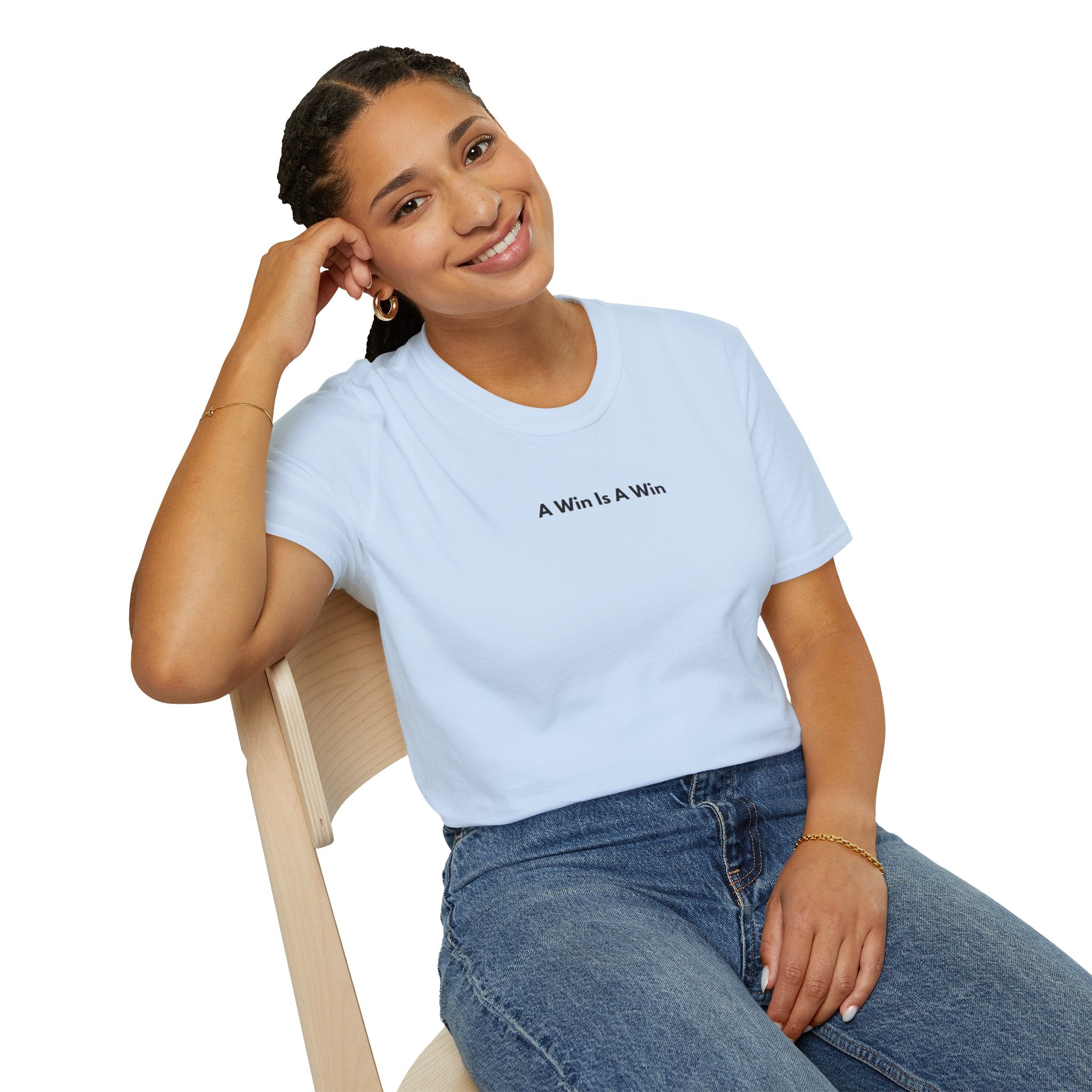 Men & Women Soft Relaxed Tee - a win is a win