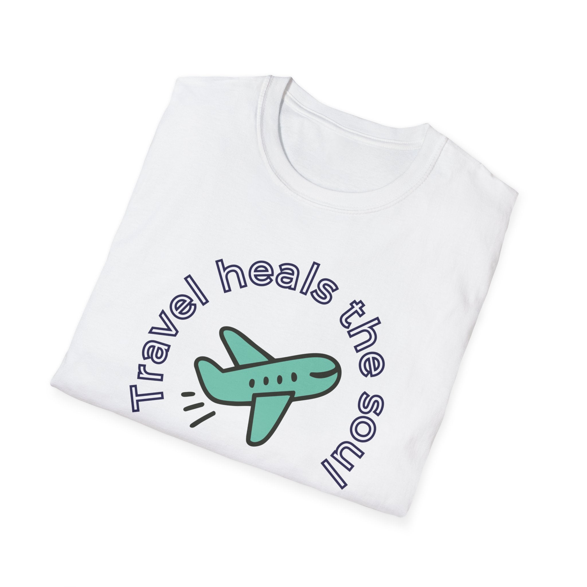 Comfty Woman's  Softstyle T-Shirt - "Travel"  "Heals The Soul"