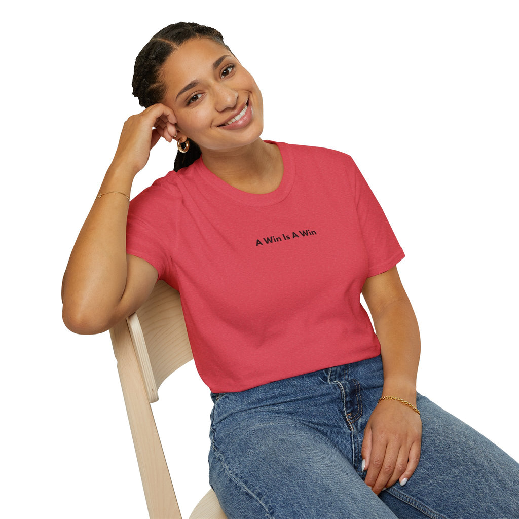 Men & Women Soft Relaxed Tee - a win is a win