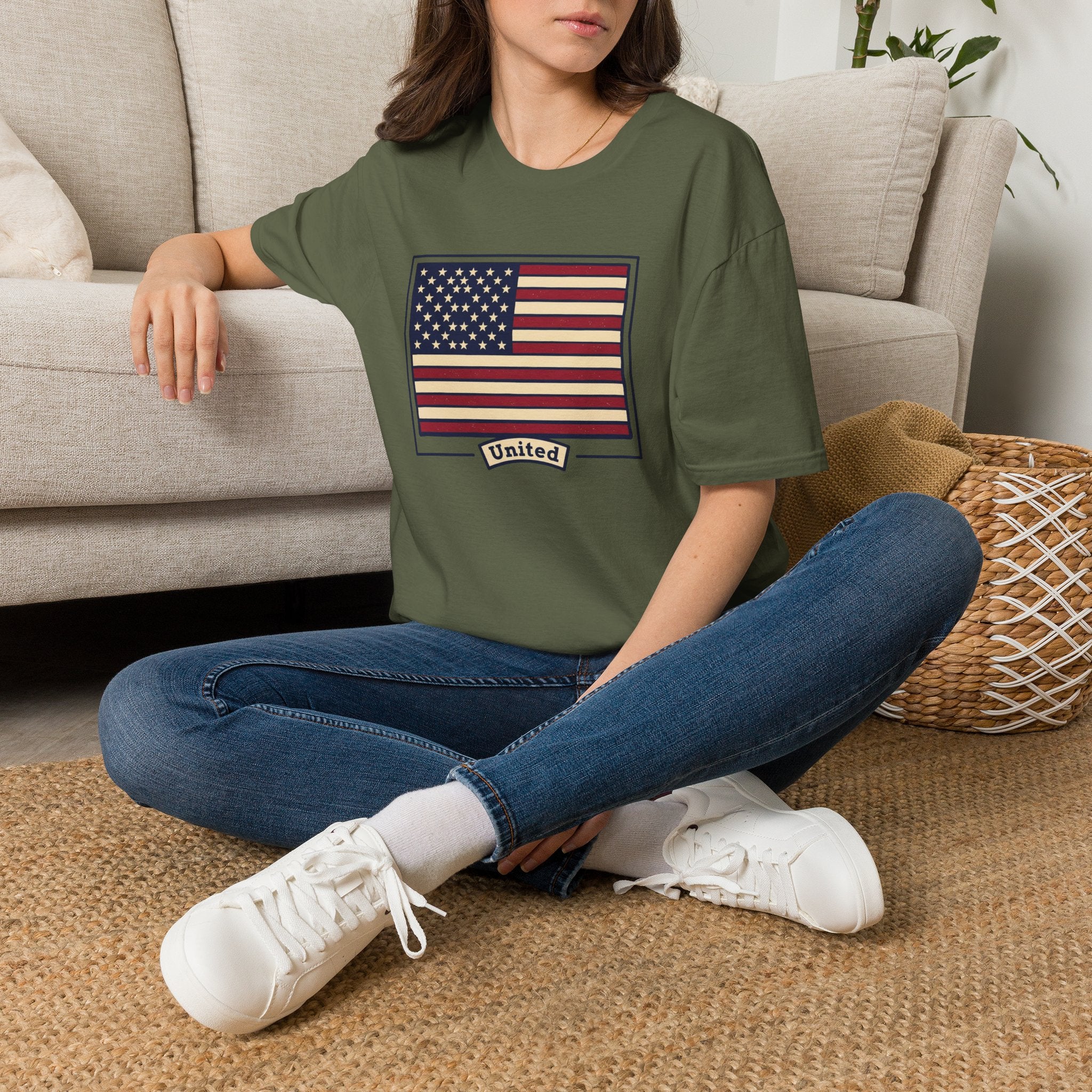 Men and Women - Regular Fit - American Flag and George Washington