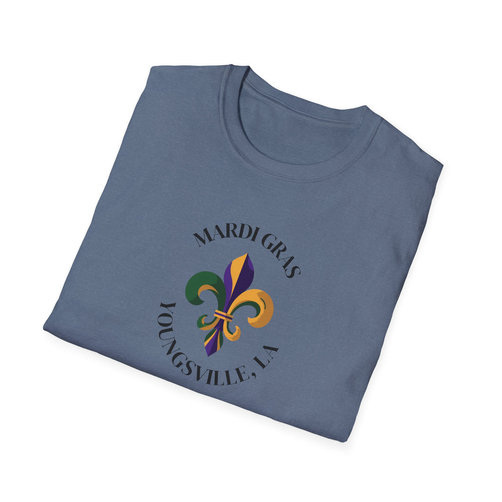 Relaxed Soft T Shirt-  Men and Woman Mardi Gras Youngsville La