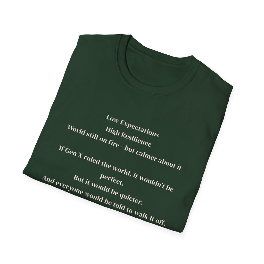Men's soft tee - Low Expectations  Gen x