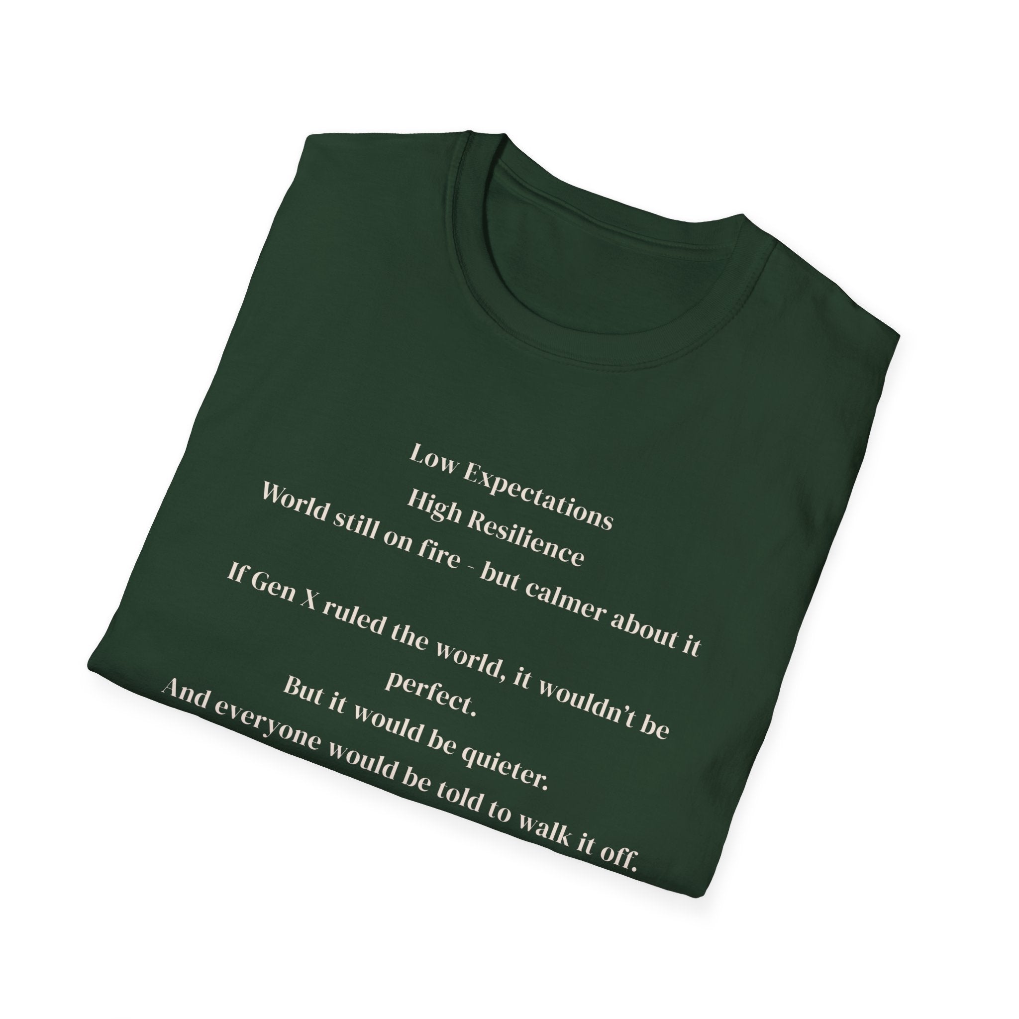 Men's soft tee - Low Expectations  Gen x