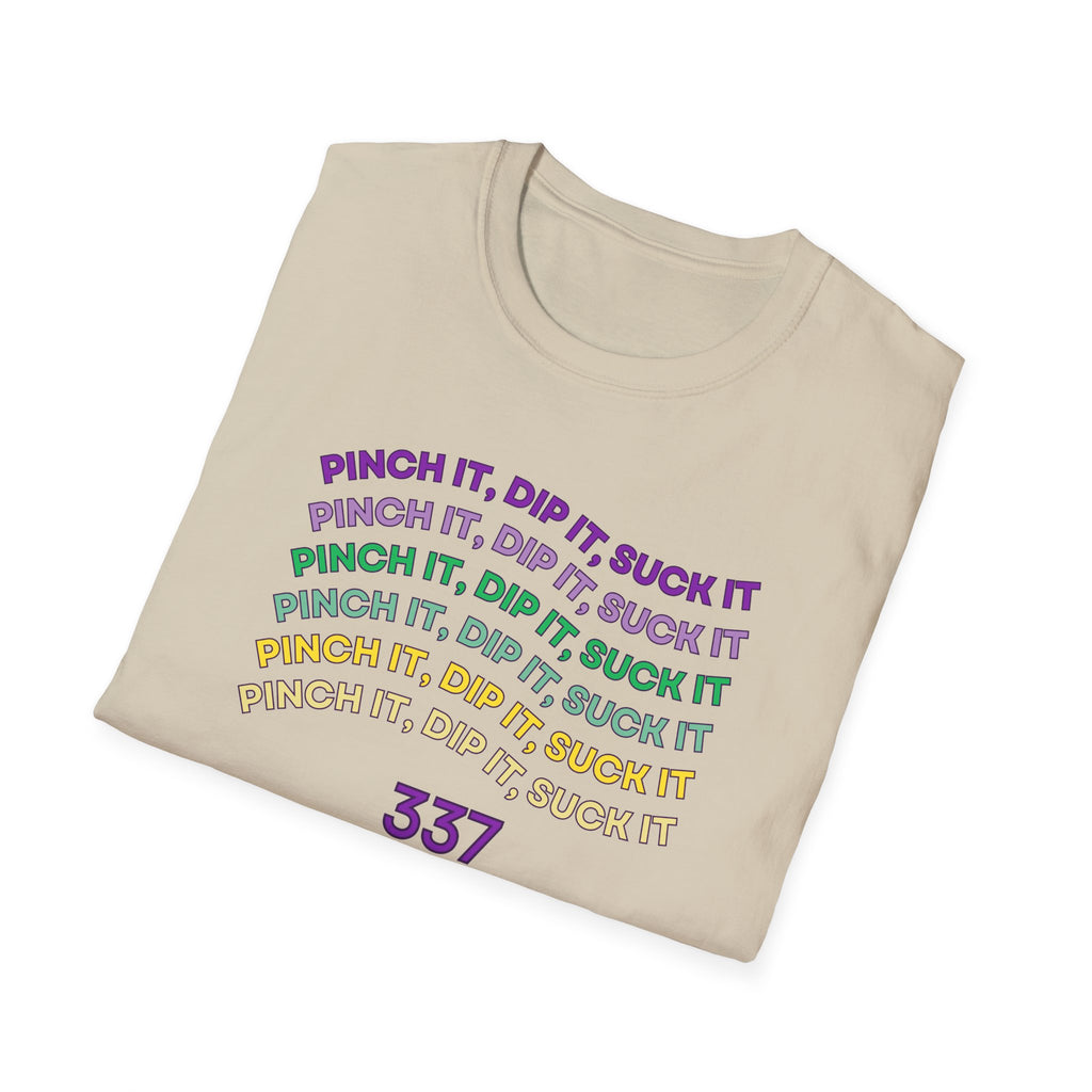 Flexible Soft Tee - (Men & Women) "337" " Mardi Gras"
