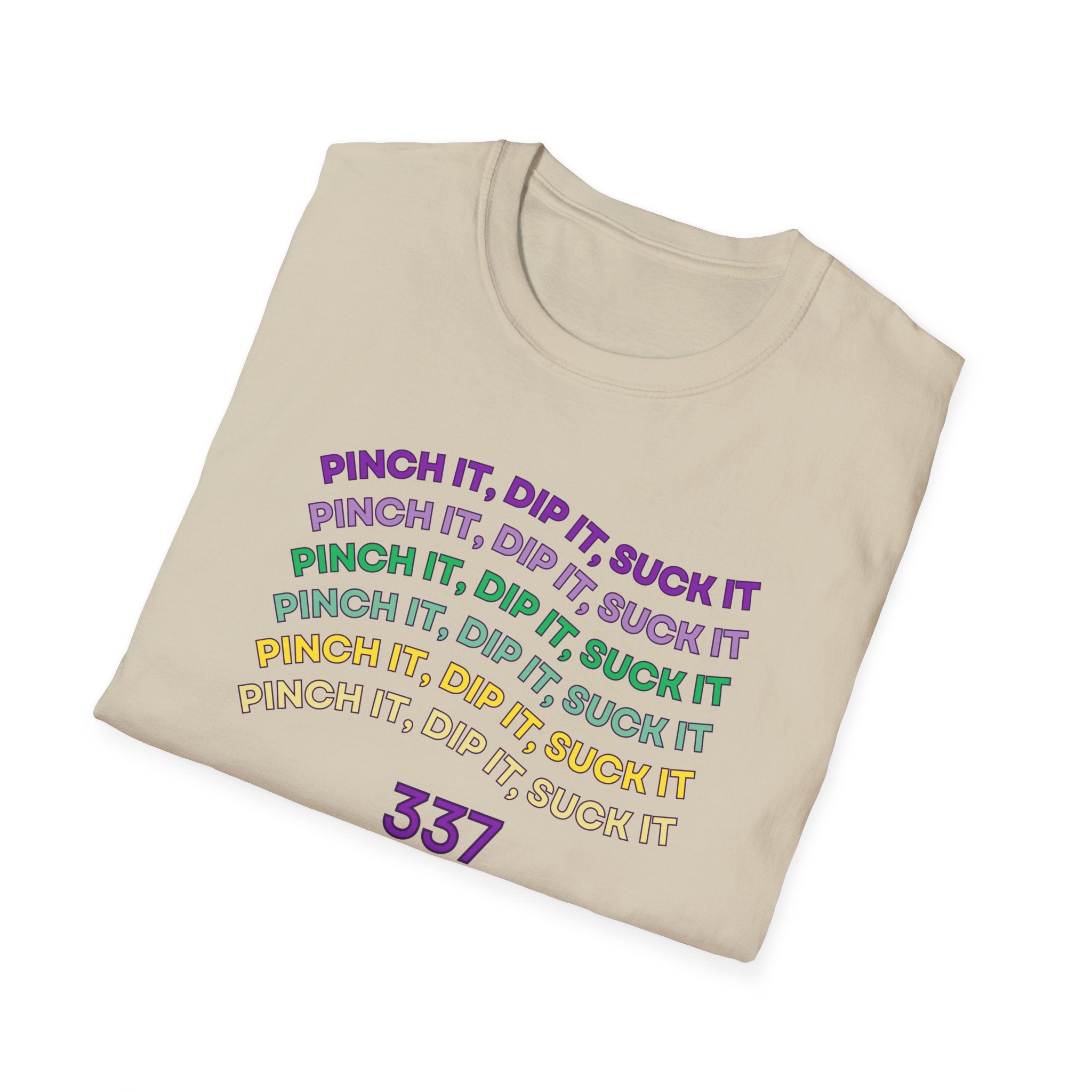 Flexible Soft Tee - (Men & Women) "337" " Mardi Gras"
