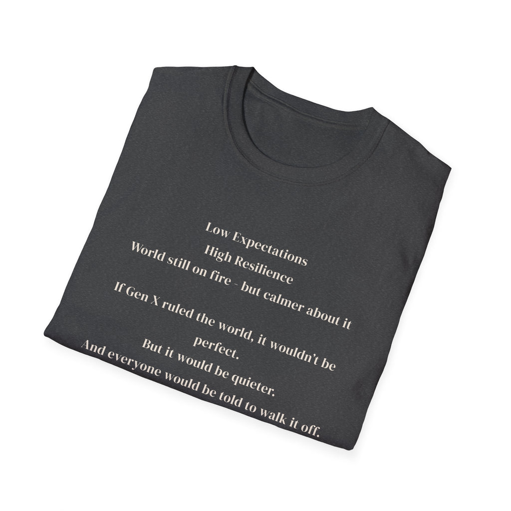 Men's soft tee - Low Expectations  Gen x