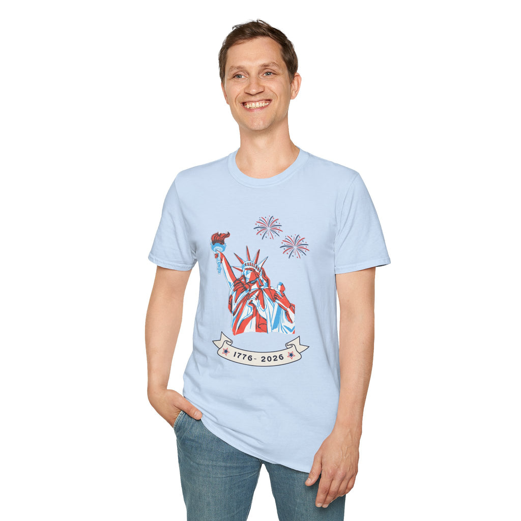 Relaxed Soft Tee- Men & Women - Statue of Liberty 250
