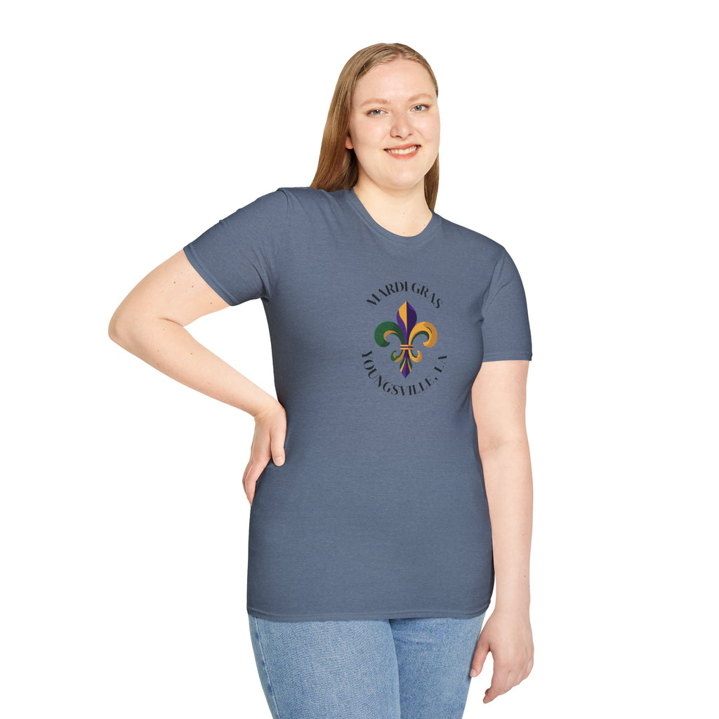 Relaxed Soft T Shirt-  Men and Woman Mardi Gras Youngsville La