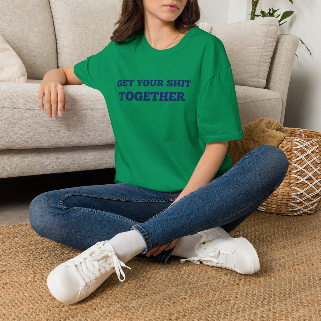 Men and Women  Softstyle T-Shirt Regular Soft Tee - Get your shit together