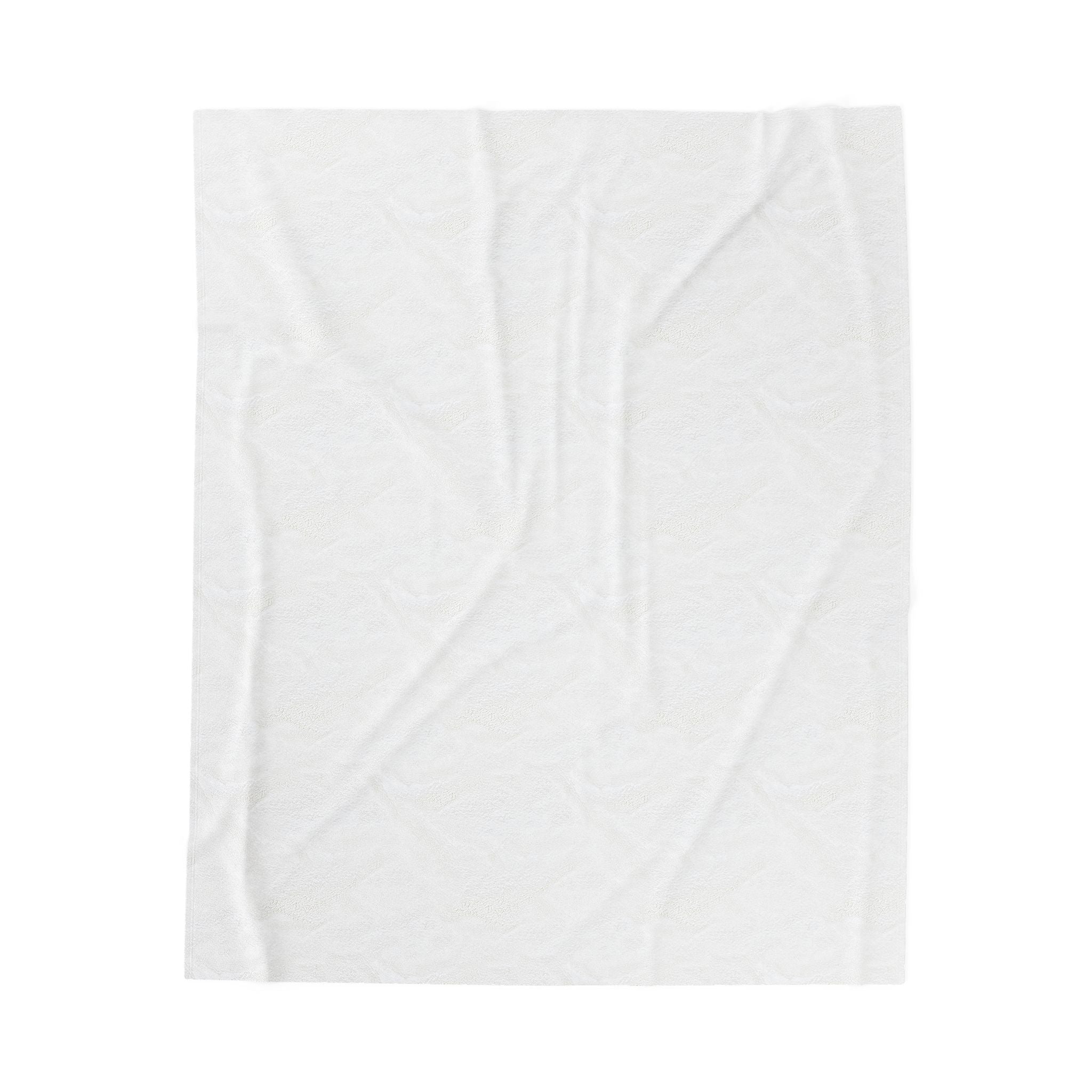 Velveteen Plush Blanket - Green French Toile