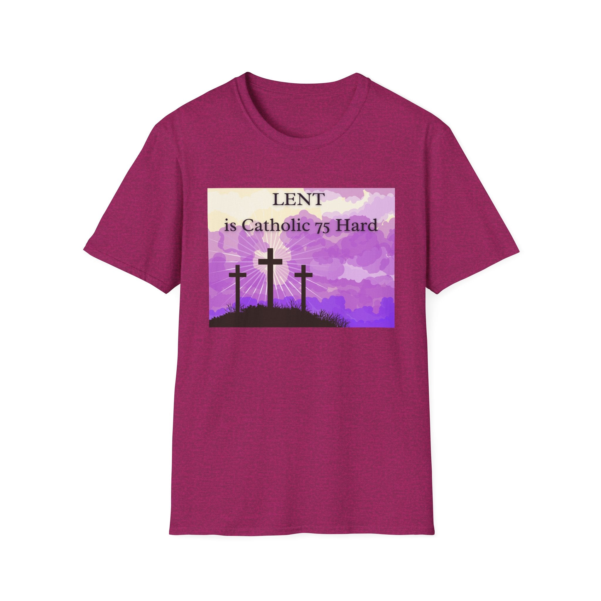 Relaxed Soft Tee Men & Women - Colorful Lent is Catholic 75 Hard