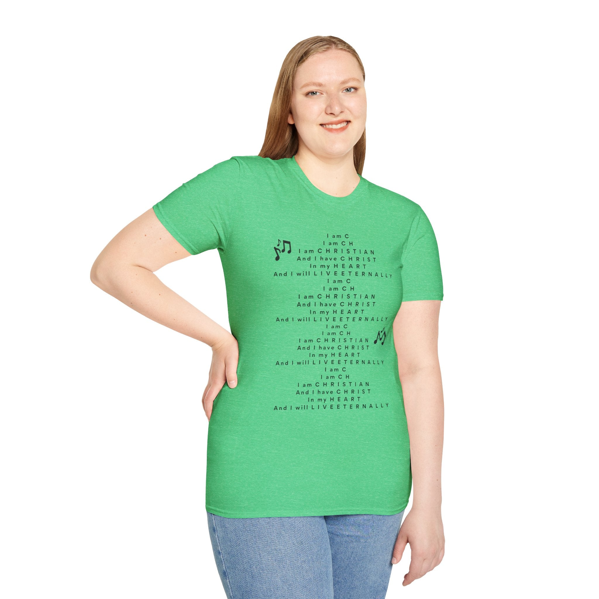 Men & Woman Softstyle T-Shirt - "C-h-r-i-s-t-i-a-n" "Song"