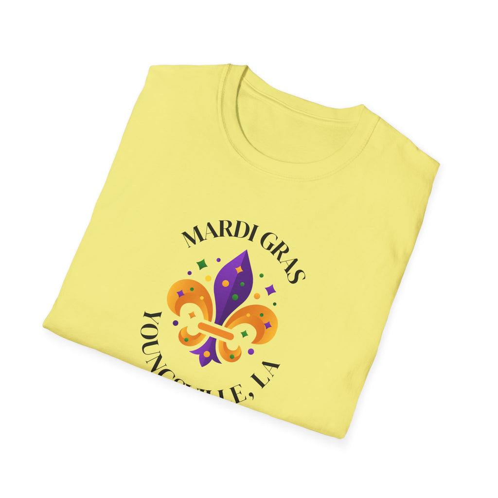 Relaxed Soft Tee for Men and Women Mardi Grad Youngsville La