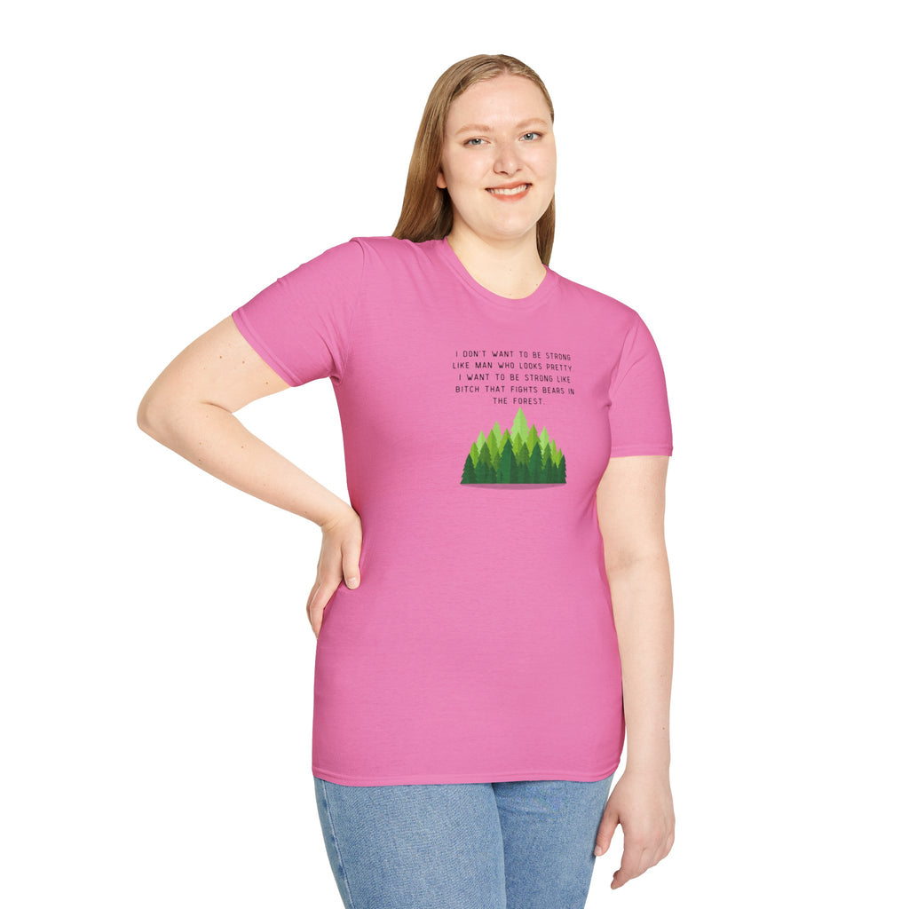Women's Soft Relaxed Tee - Strong Women - bear